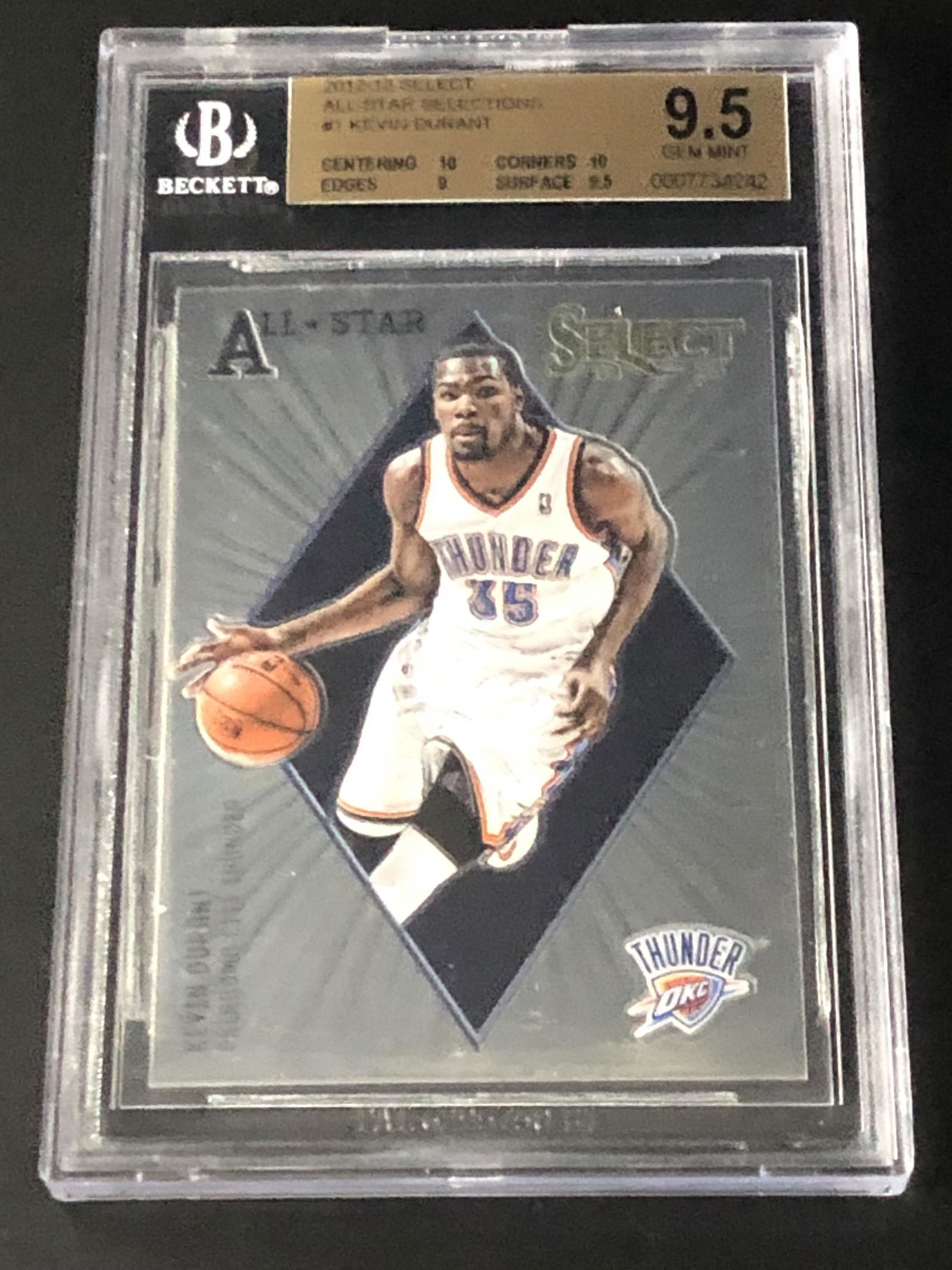 Kevin Durant Panini Select Beckett 9.5 (1 of 1)