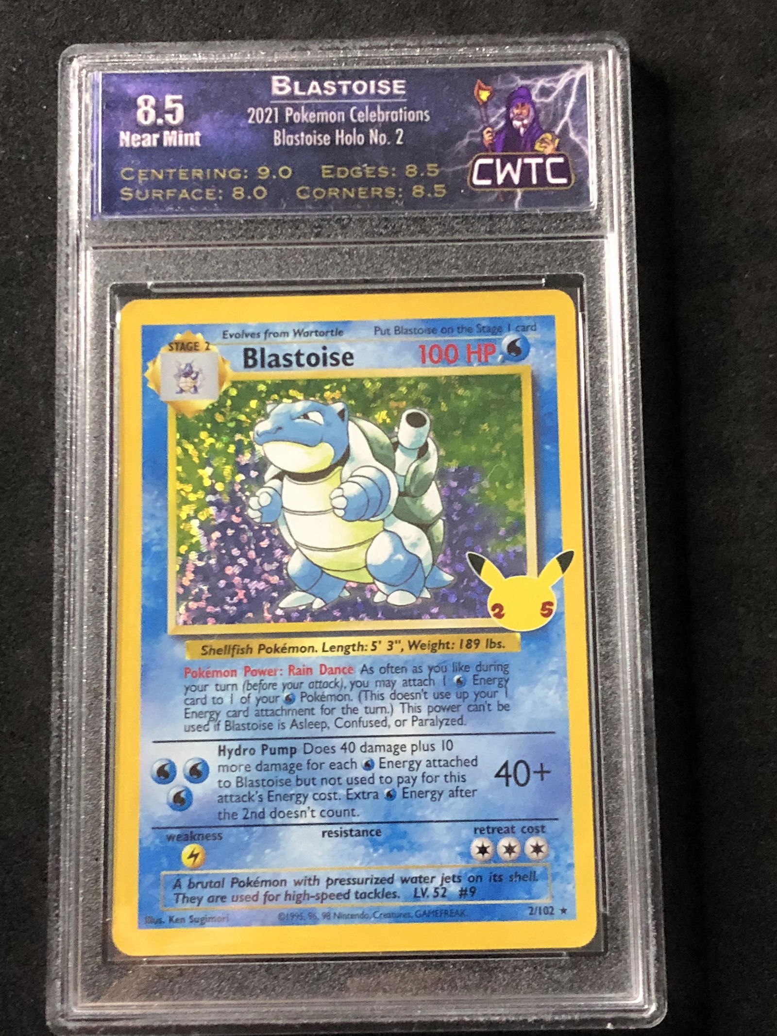 Blastoise Celebrations Holo CWTC 8.5 (1 of 1)