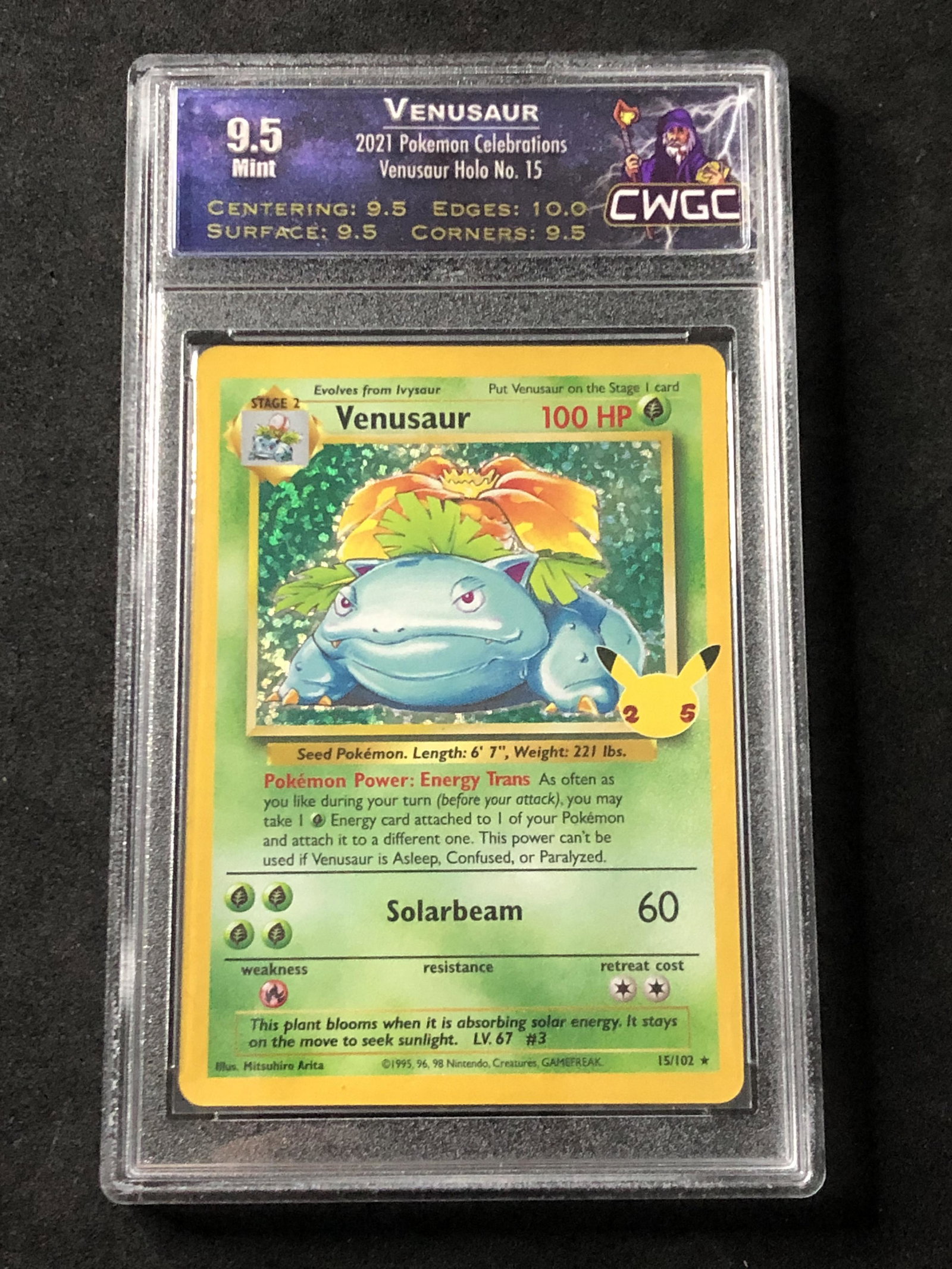 Venusaur Celebrations Holo CWTC 9.5 (1 of 1)