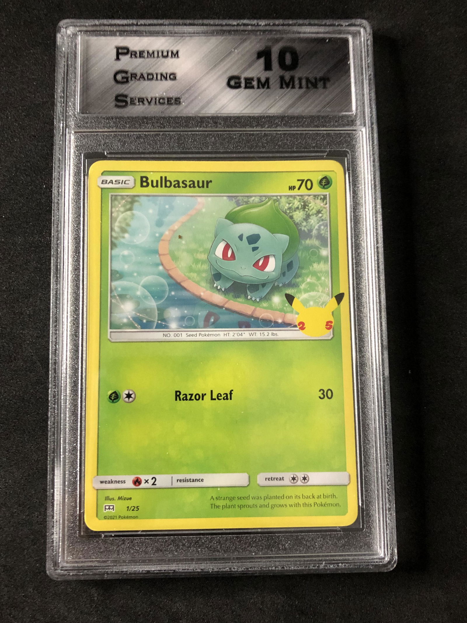 Bulbasaur 25th Ann. 1/25 PGS 10 (1 of 1)
