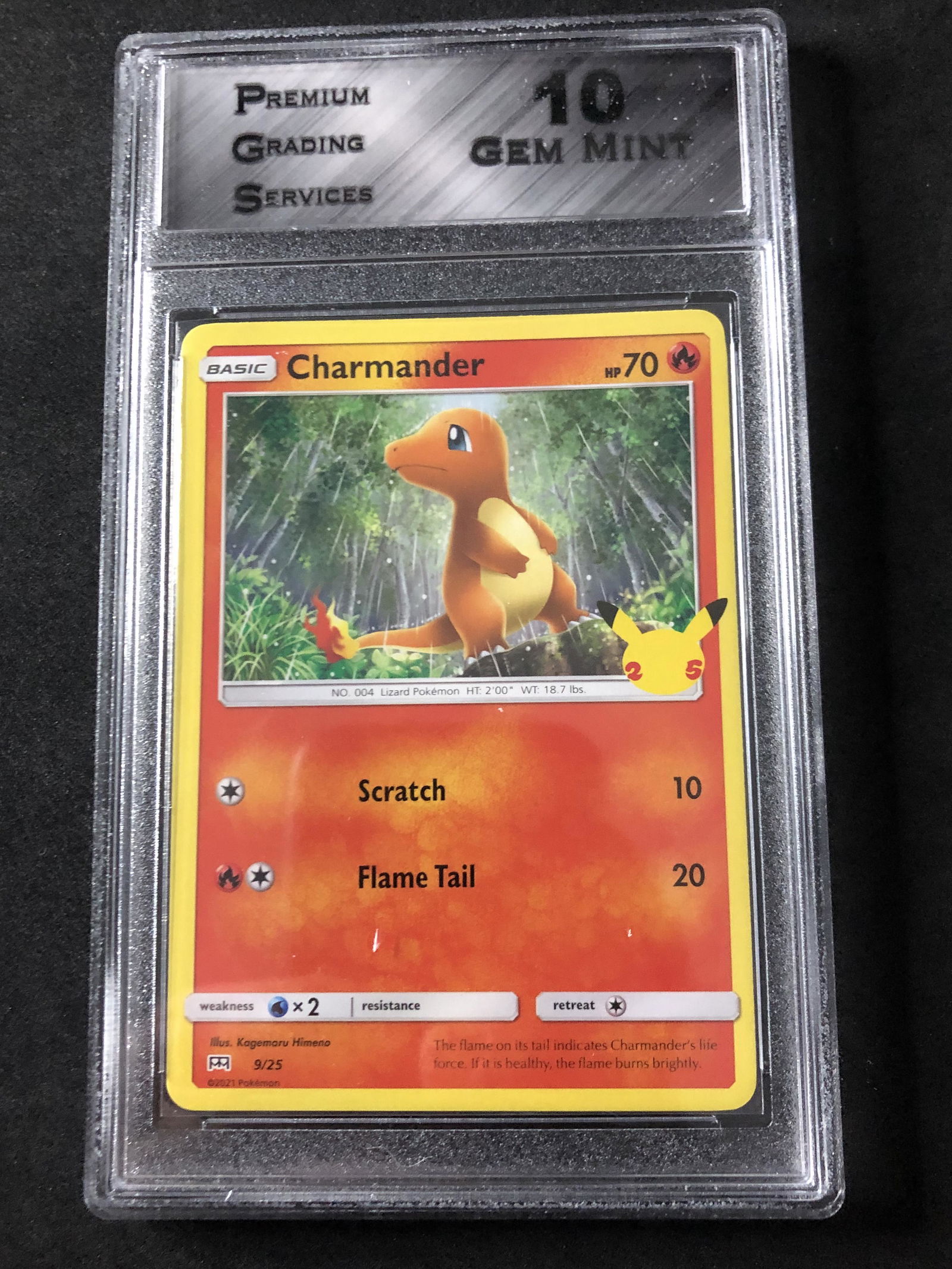 Charmander 25th Ann. 9/25 PGS 10 (1 of 1)