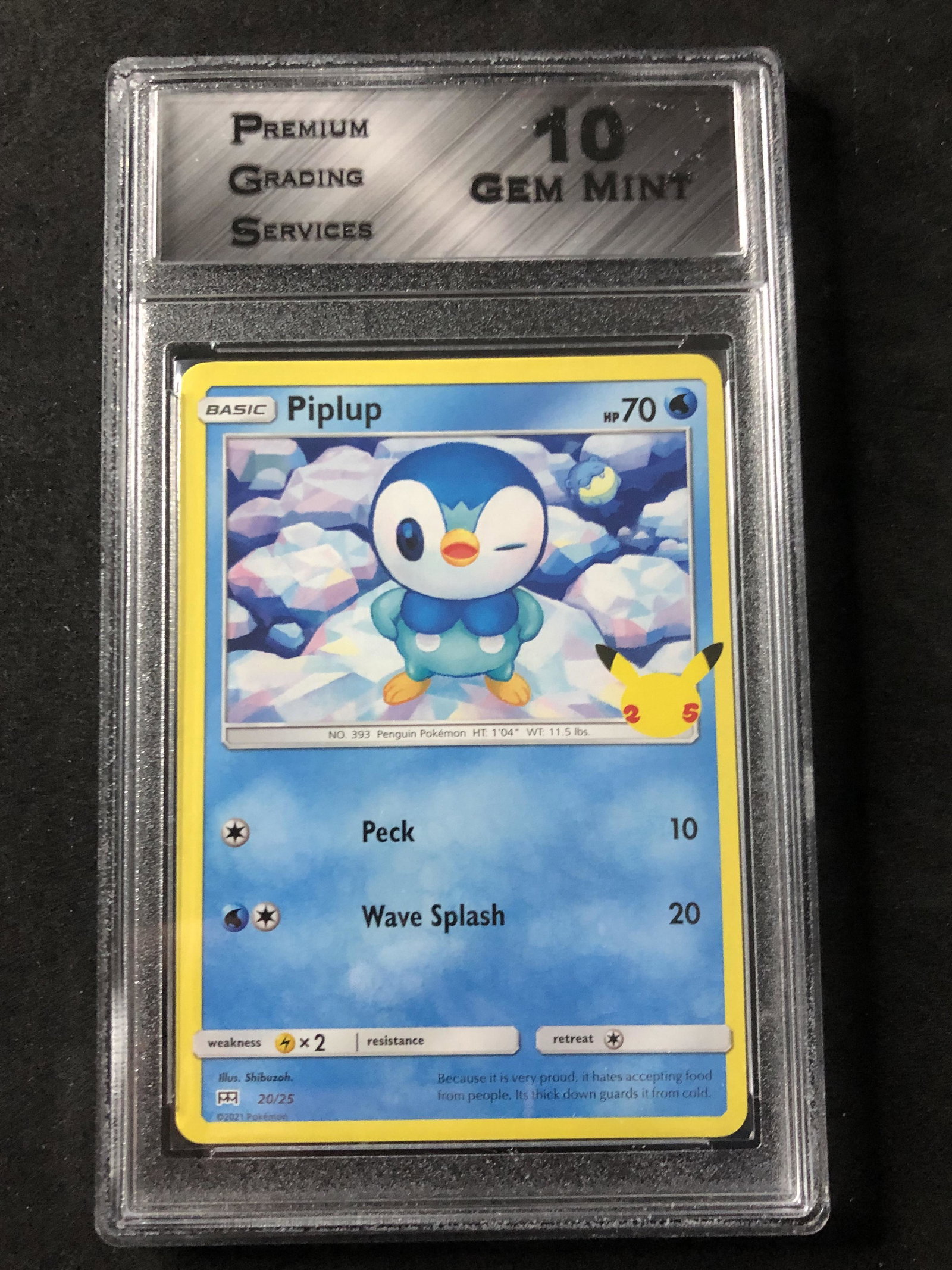 Piplup 25th Ann. 20/25 PGS PGS 10 (1 of 1)