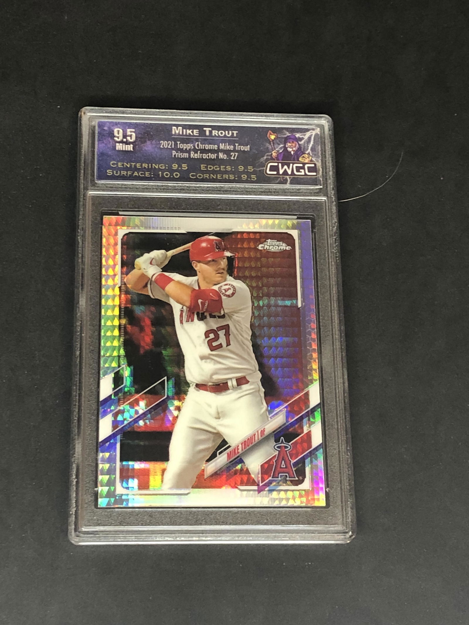 Mike Trout Topps Chrome Refractor CWGC 9.5 (1 of 1)