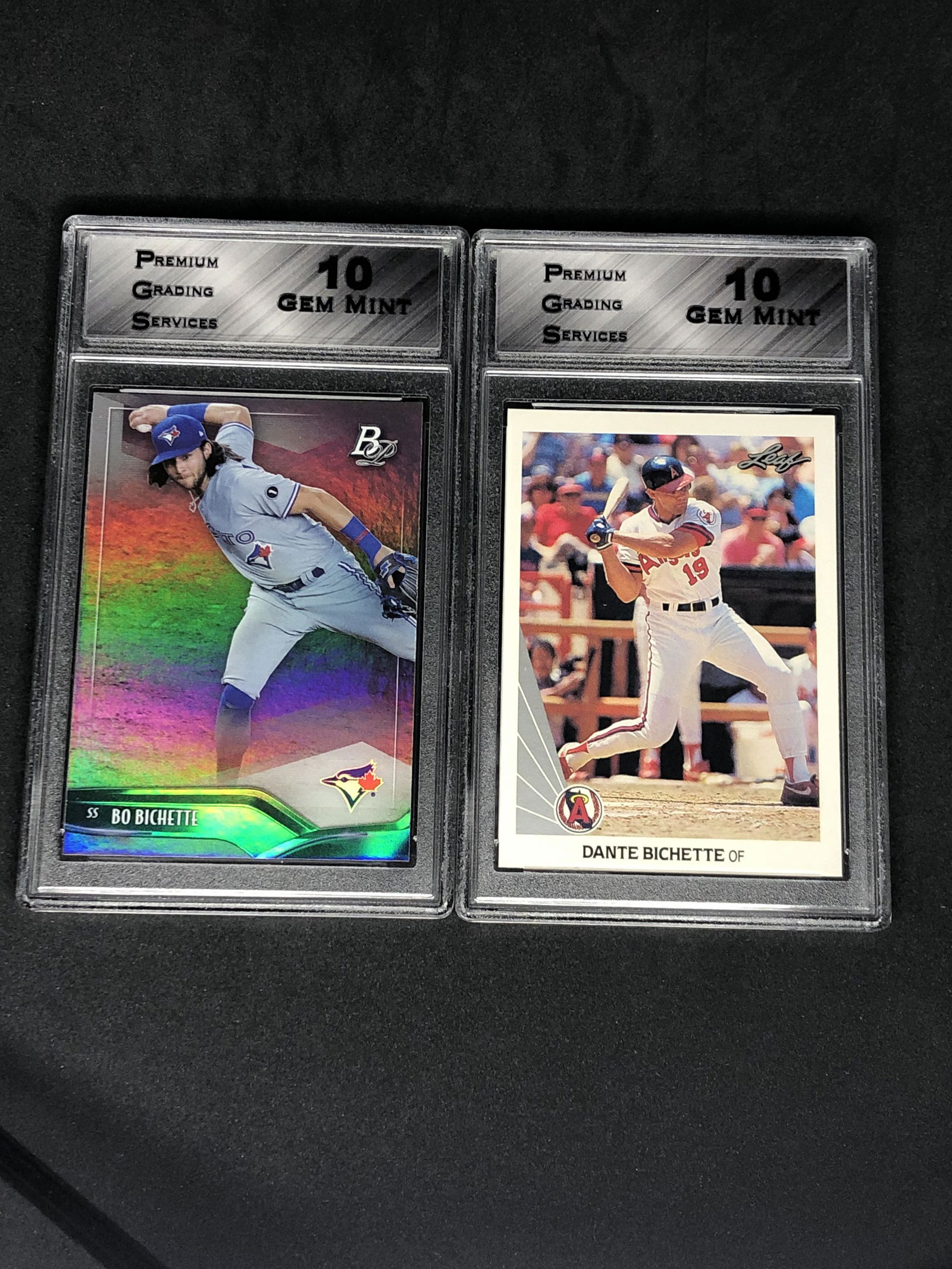 Bo Bichette/ Dante Bichette Father/Son Graded Cards (0292) on Dec 29