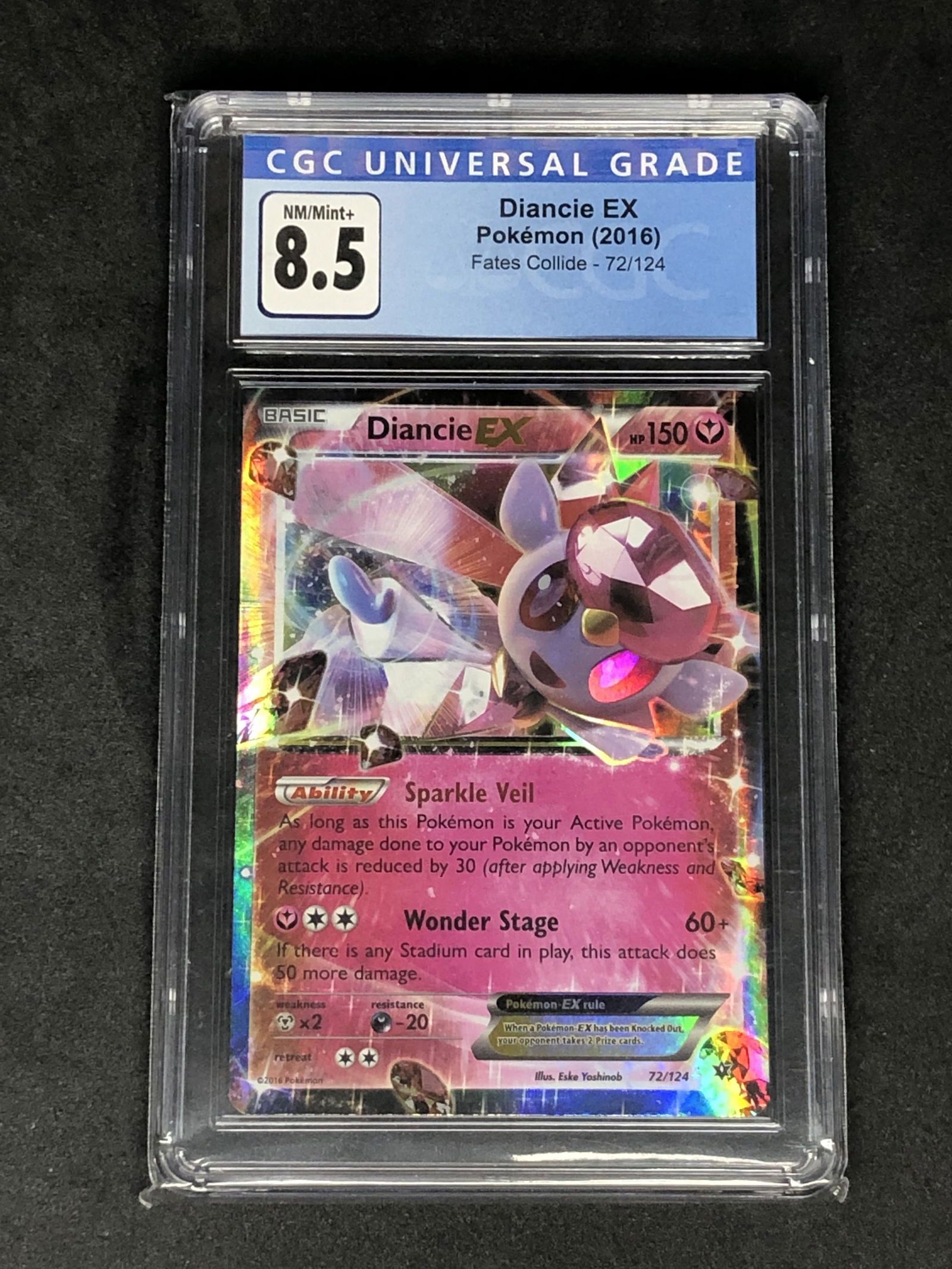 Dianci EX CGC 8.5 Pokemon Card (1 of 1)
