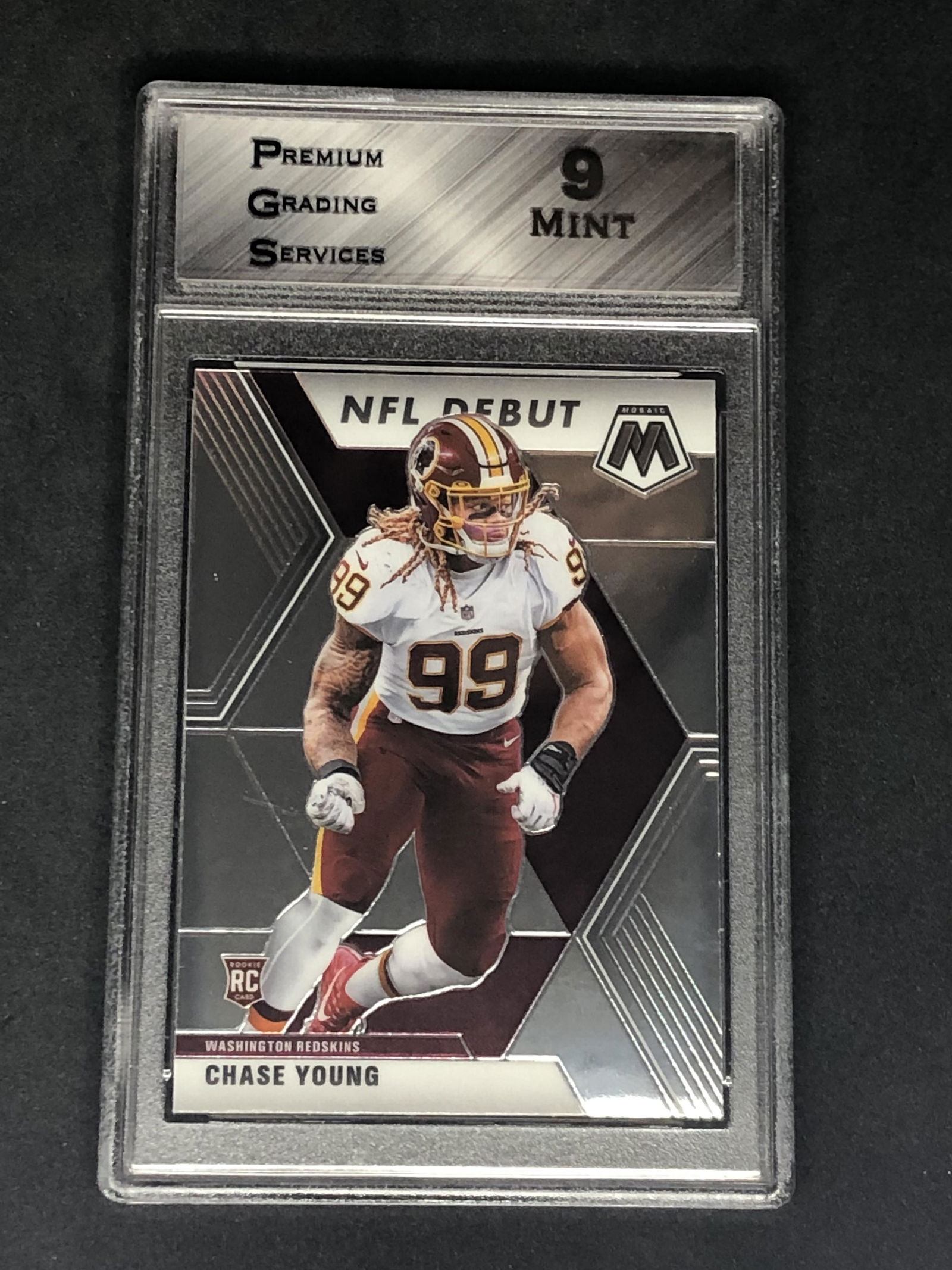 Chase Young Panini Mosaic Rookie Graded PGS 9 (1 of 1)