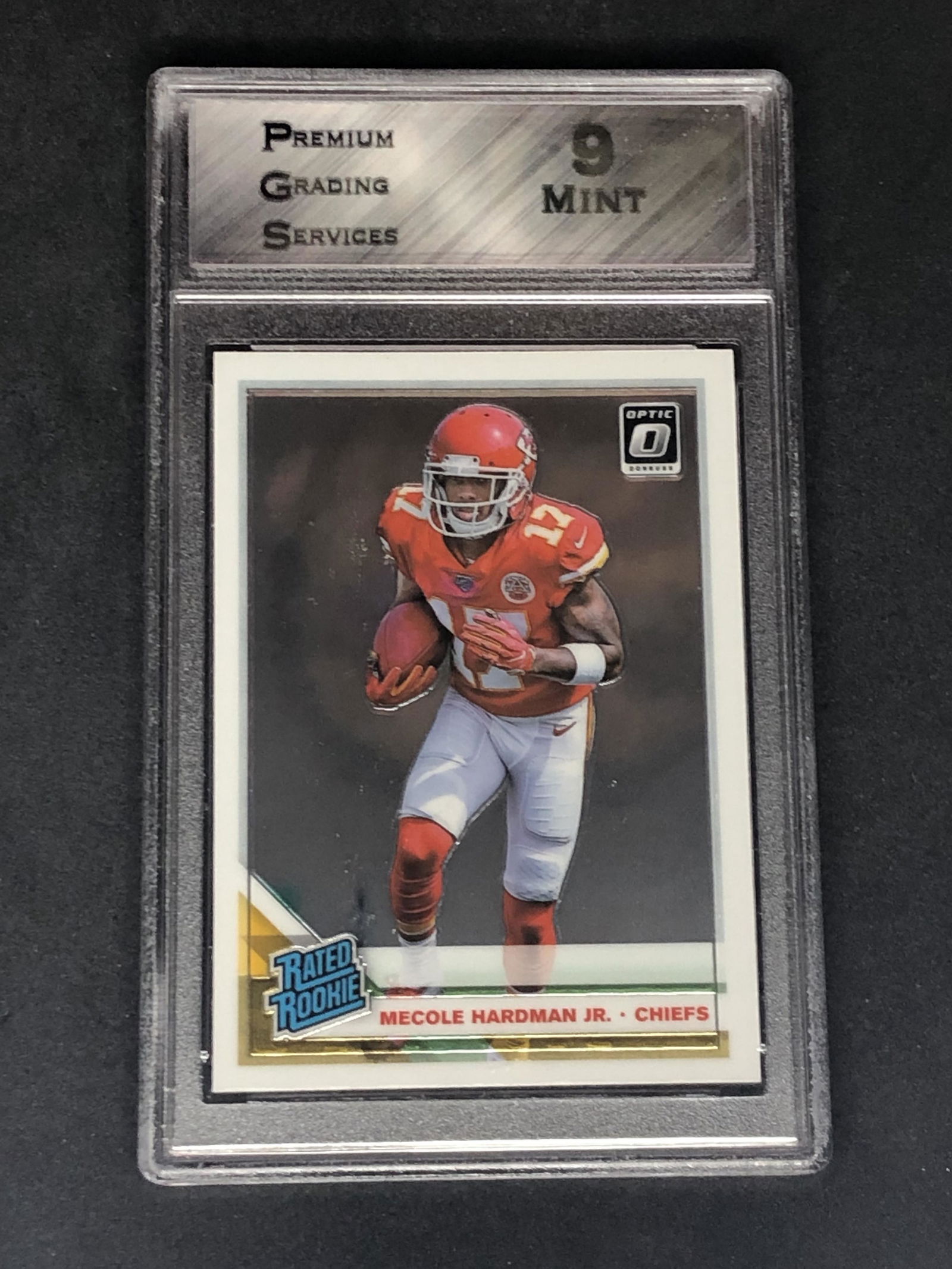 Mecole Hardman Panini Donruss Optic Rated Rookie Graded (1 of 1)