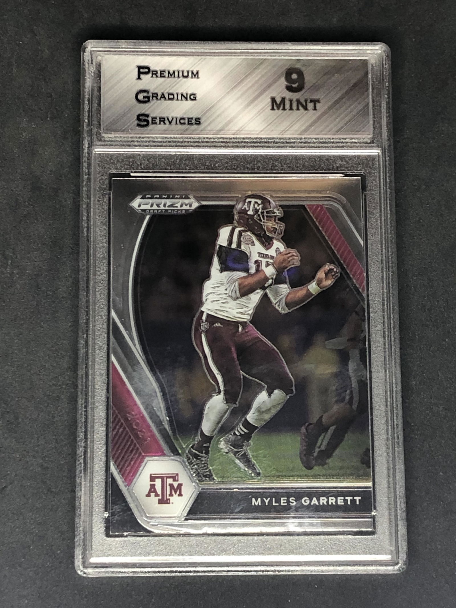 Myles Garrett Panini Prizm Graded PGS 9 (1 of 1)