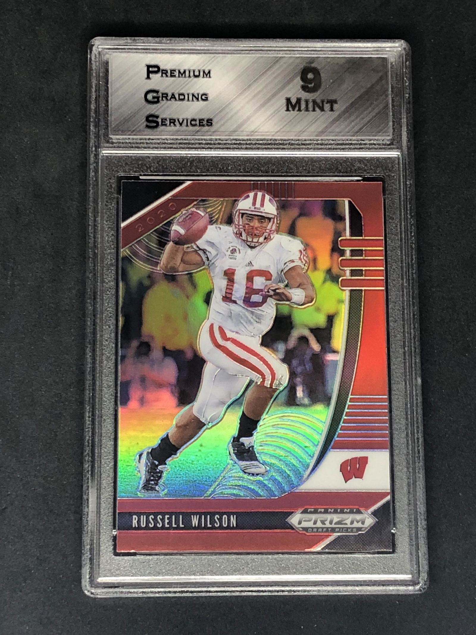 Russell Wilson Panini Prizm Refractor Graded PGS 9 (1 of 1)