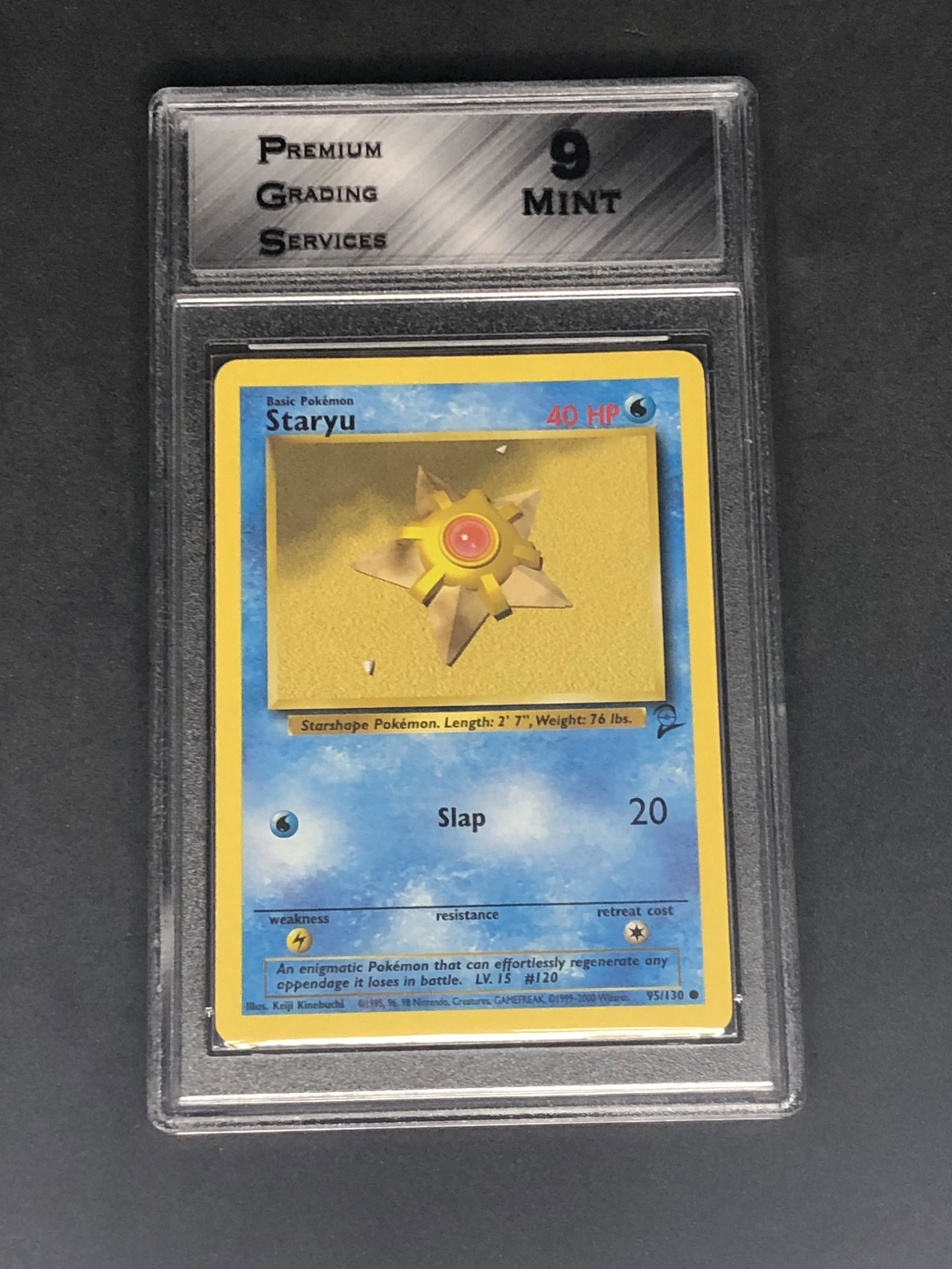 Base Set 2 Staryu Graded PGS 9: Graded Pokemon Card