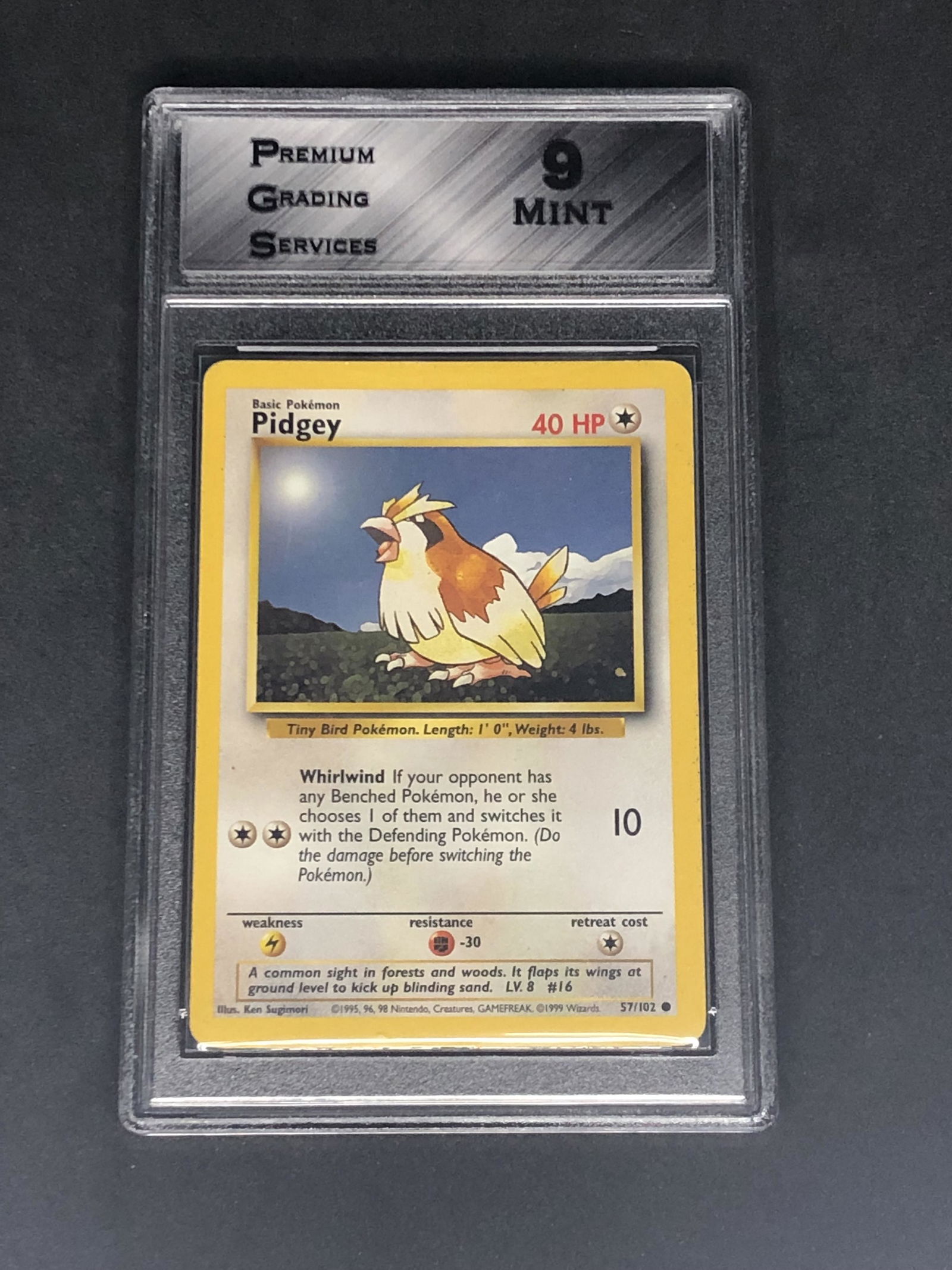 Base Set Pidgey Graded PGS 9 (1 of 1)