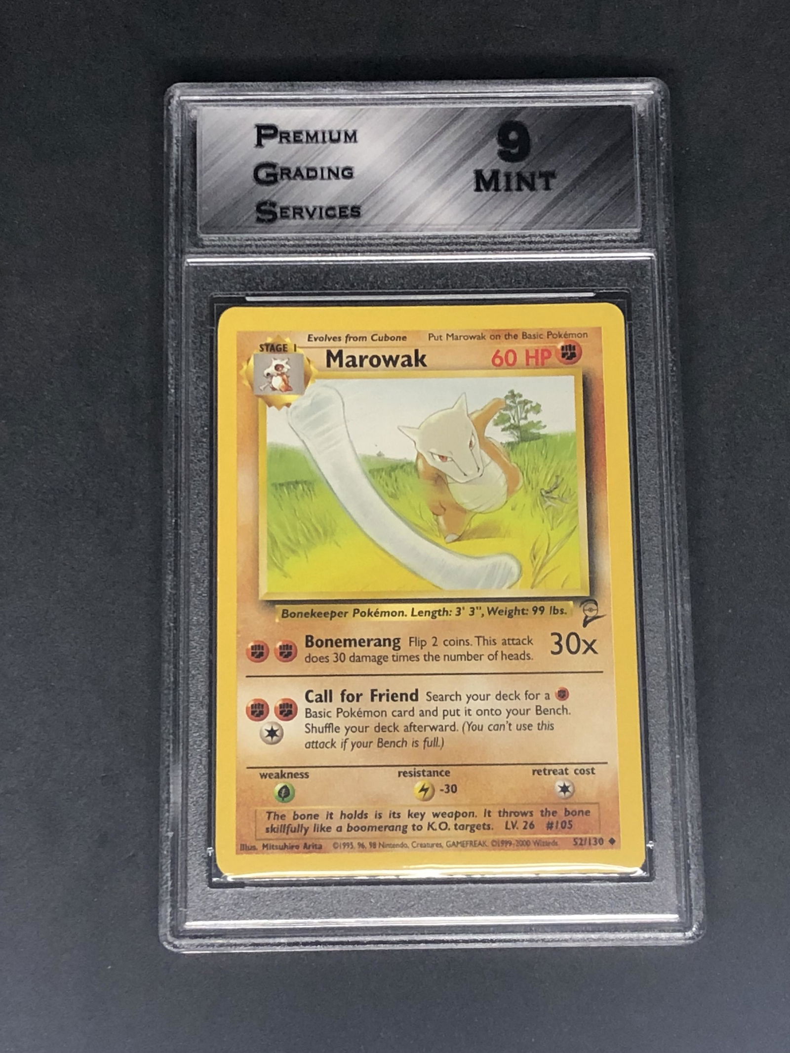 Base Set 2 Marowak Graded PGS 9 (1 of 1)