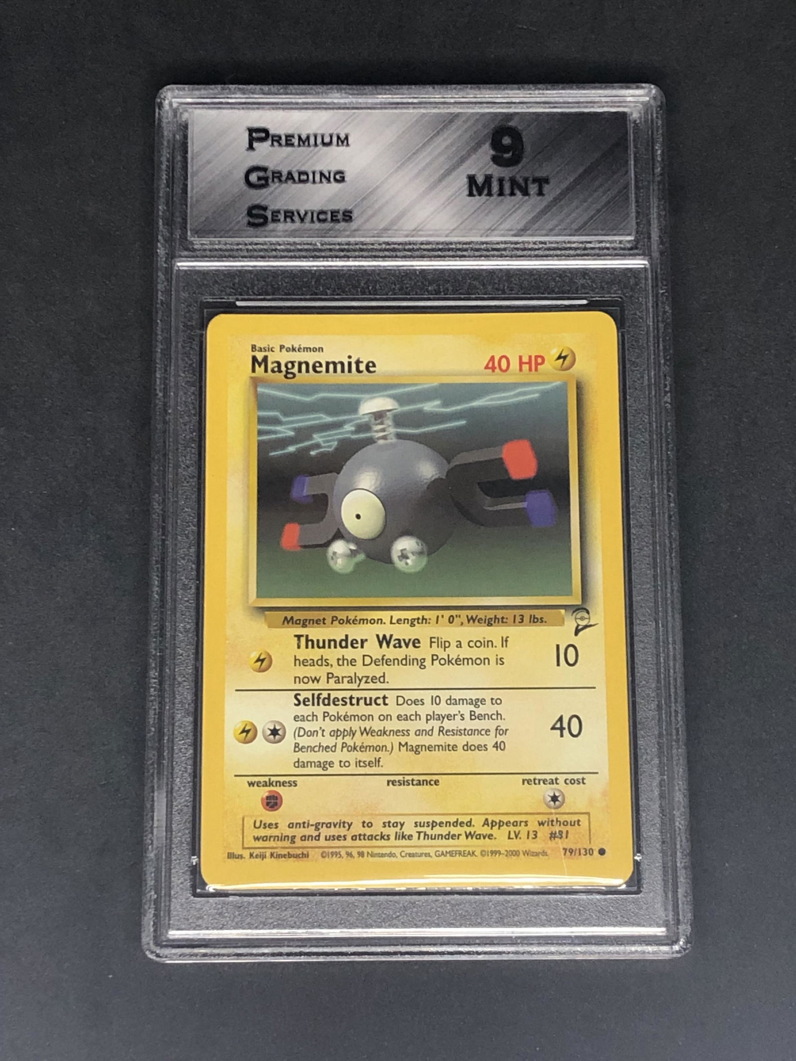 Base Set 2 Magnemite Graded PGS 9 (1 of 1)