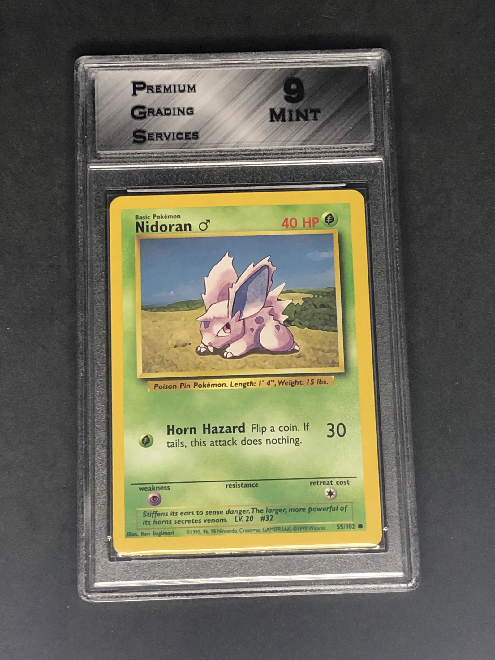 Base Set Nidoran Graded PGS 9 (1 of 1)