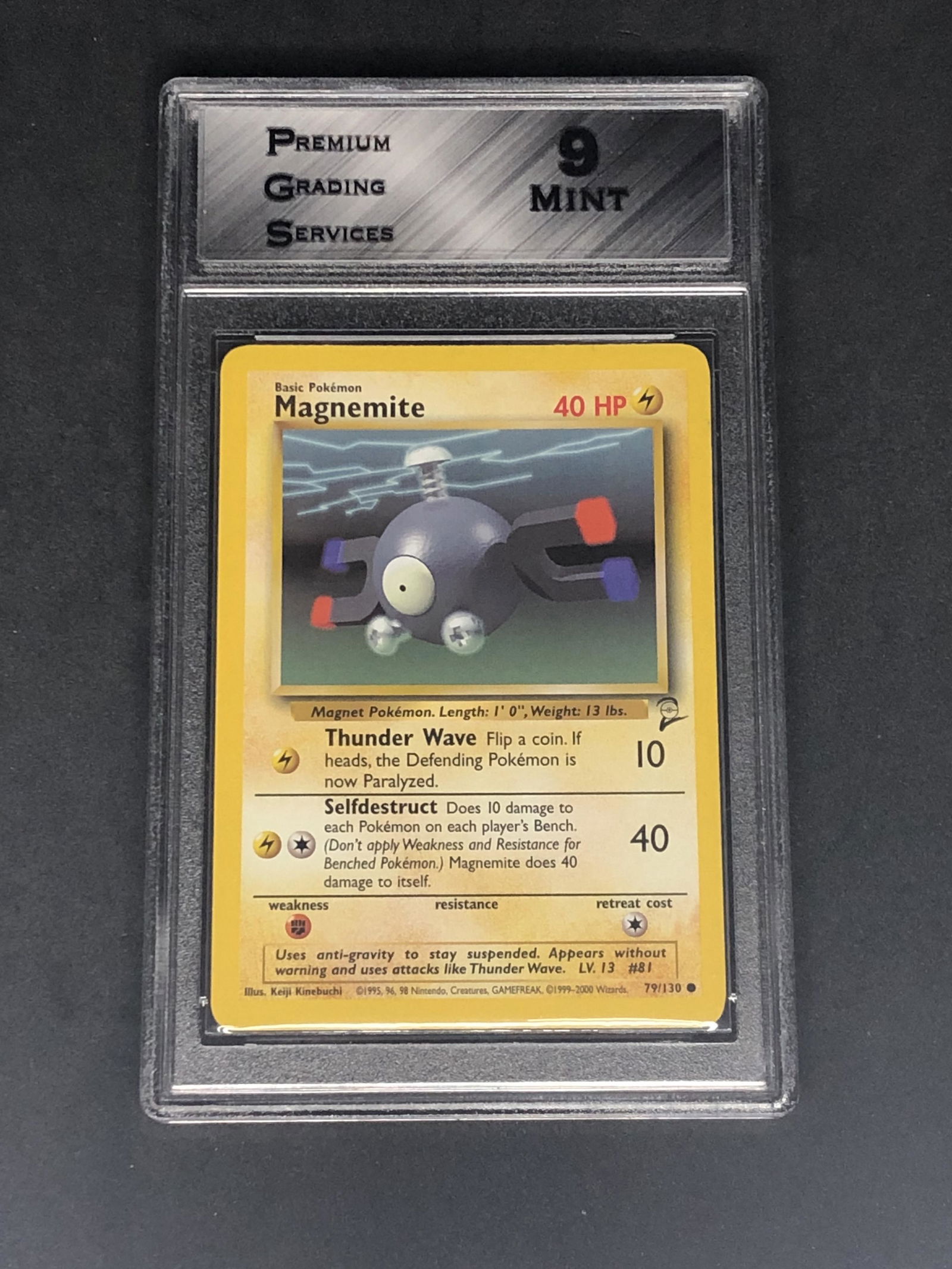 Base Set 2 Magnemite Graded PGS 9 (1 of 1)