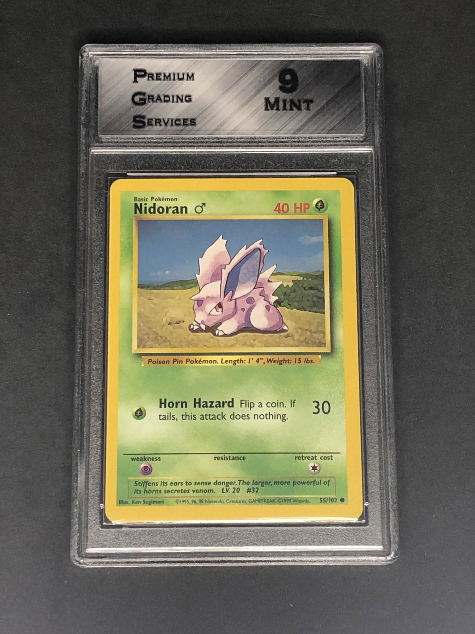 Base Set Nidoran Graded PGS 9 (1 of 1)