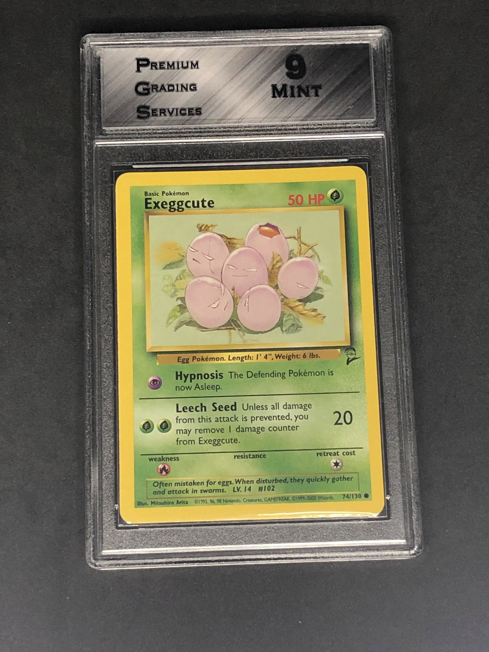 Base Set 2 Exeggcute Graded PGS 9 (1 of 1)
