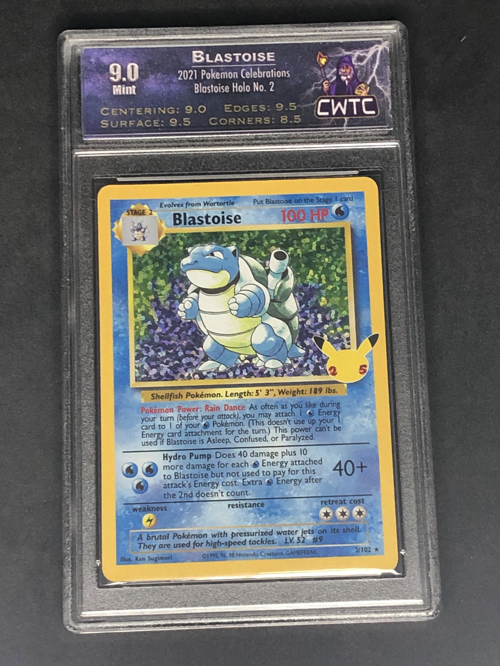 Blastoise Holo Graded CWGC 9 (1 of 1)