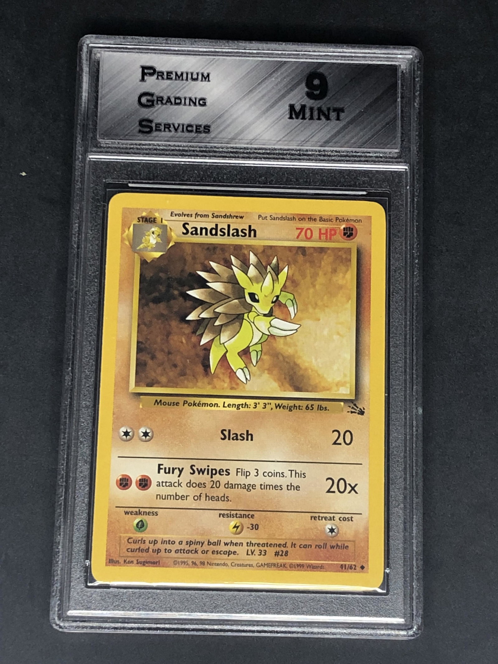 Fossil Set Sandslash Graded PGS 9 (1 of 1)
