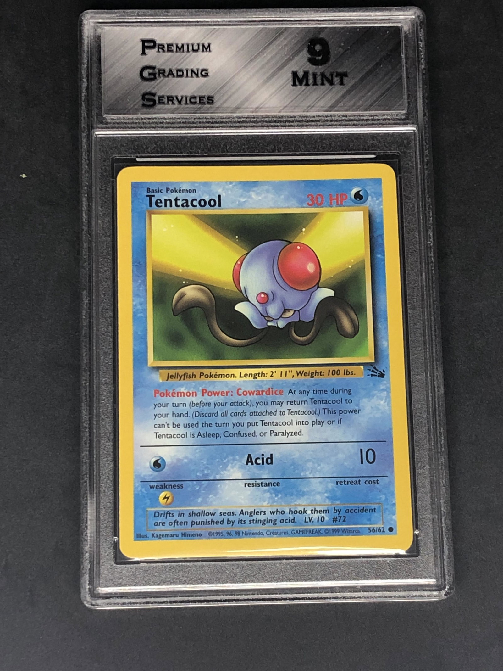 Fossil Set Tentacool Graded PGS 9 (1 of 1)