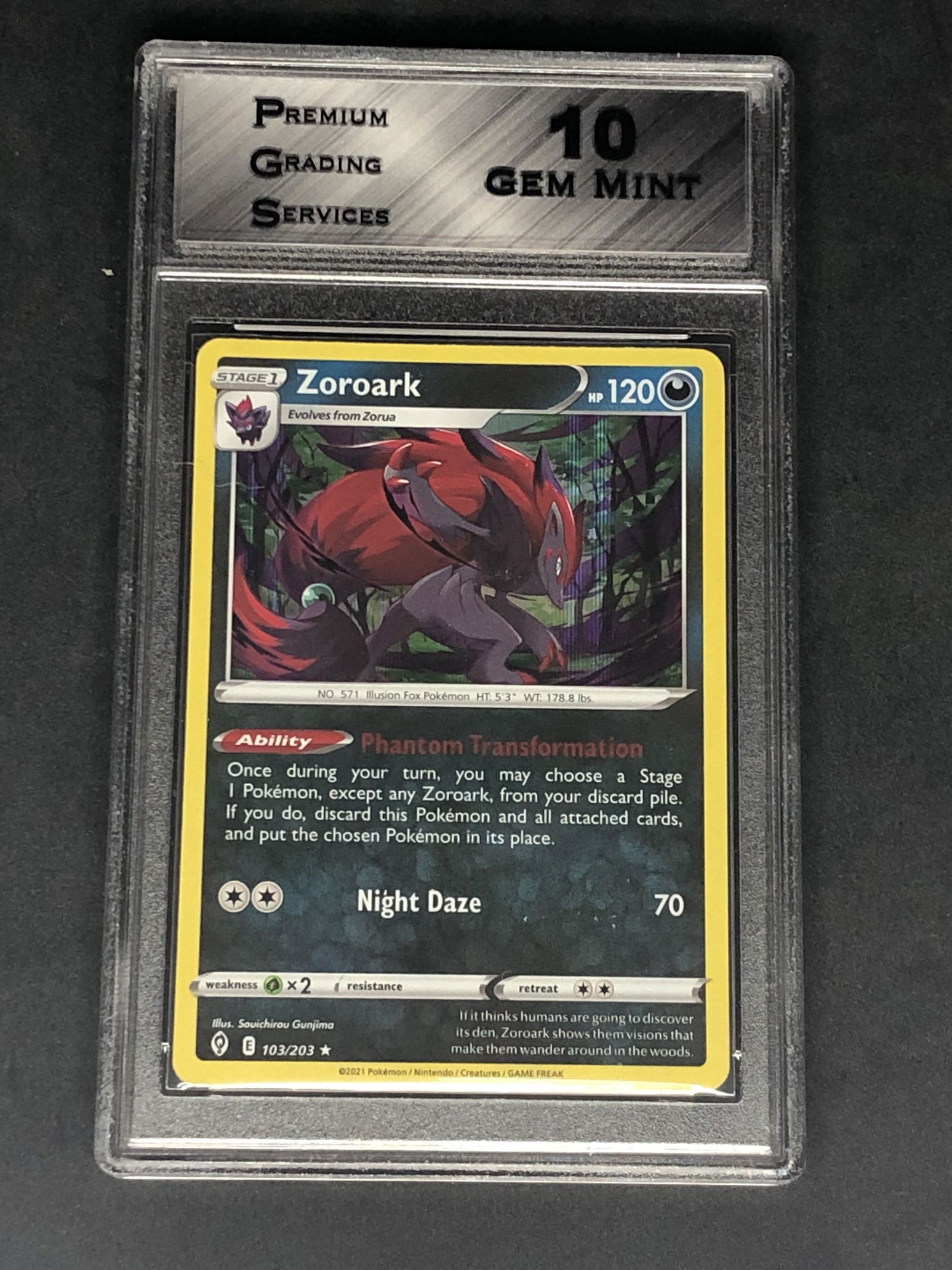 Zoroark Holo Graded PGS 10 (1 of 1)
