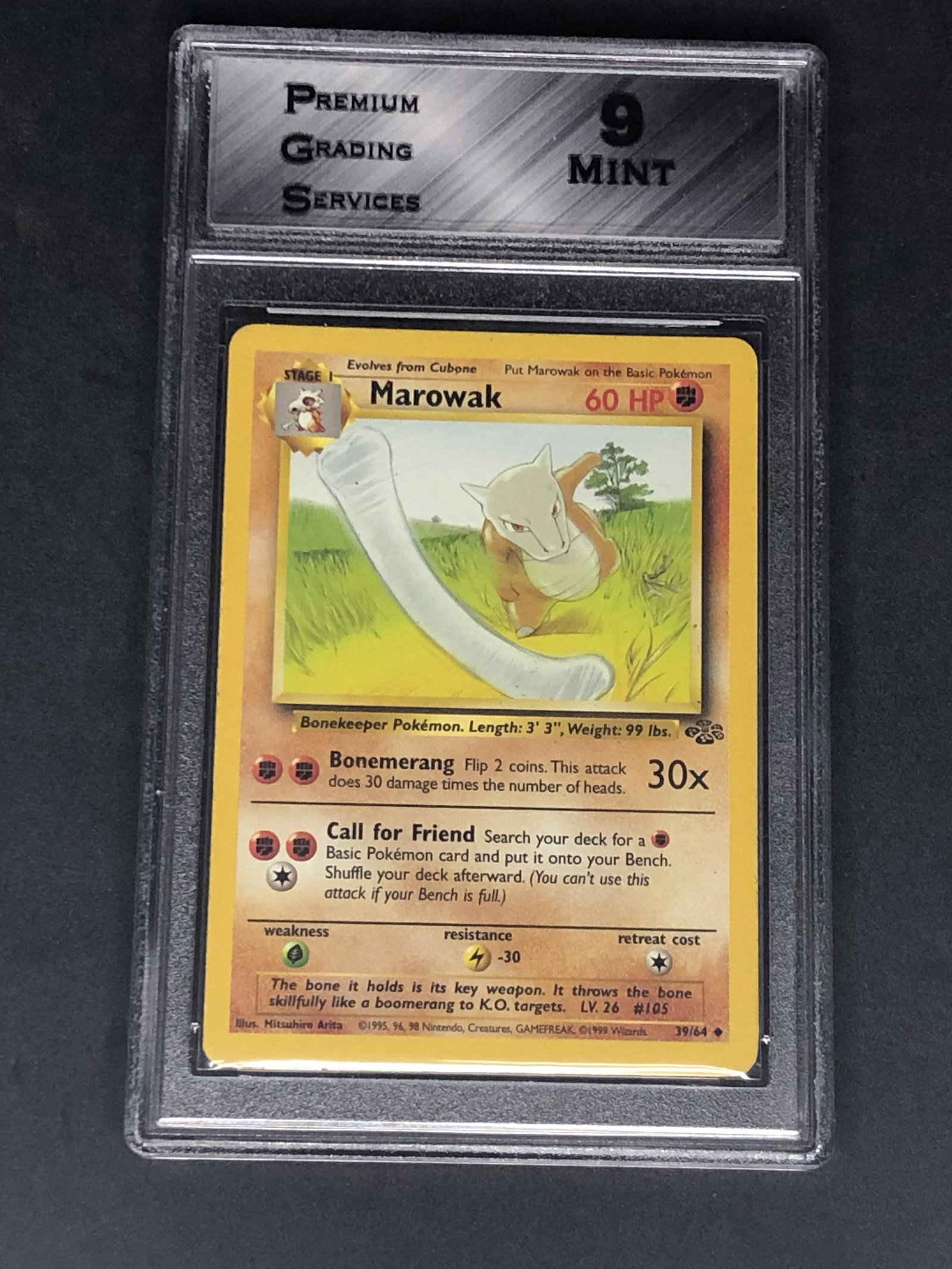 Jungle Set Marowak Graded PGS 9 (1 of 1)