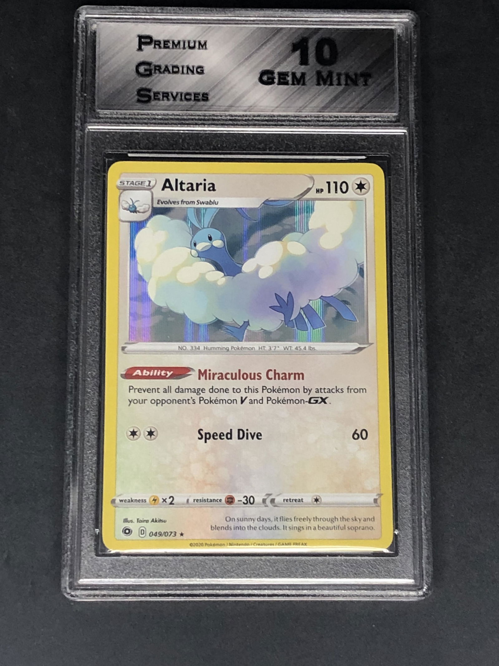 Altaria Holo Graded PGS 10 (1 of 1)