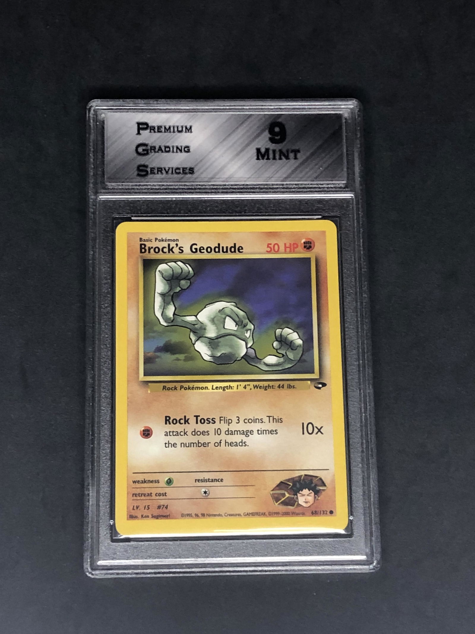 Brock's Geodude Graded PGS 9 (1 of 1)