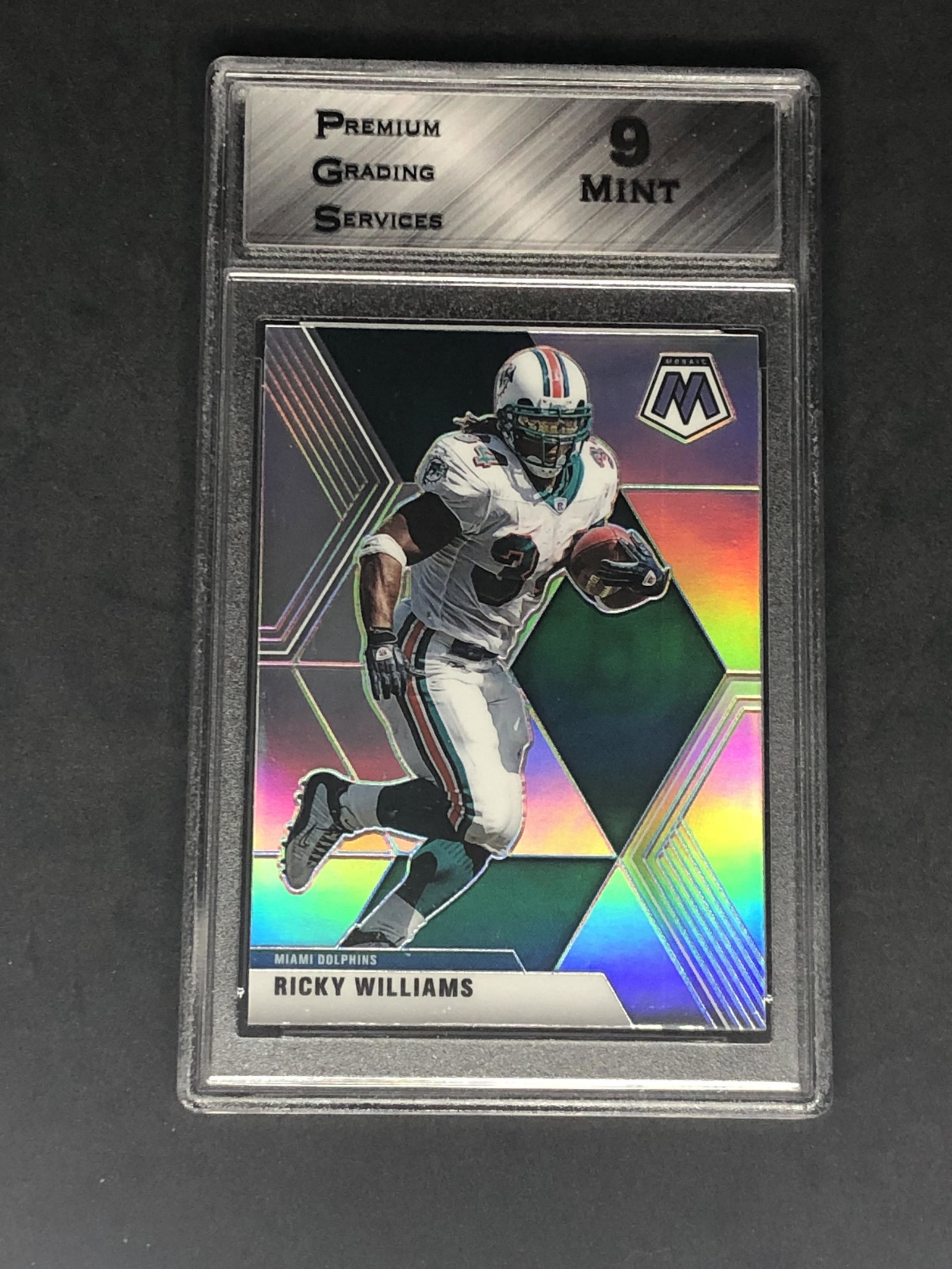 Ricky Williams Panini Mosaic Silver Graded PGS 9 (1 of 1)