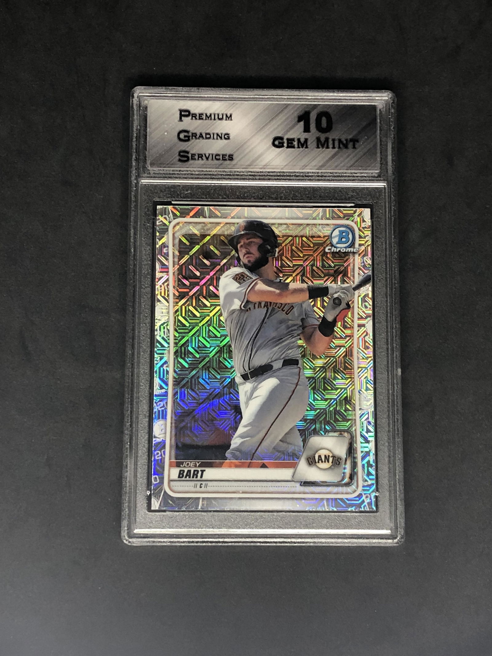 Joey Bart Bowman Chrome Mojo Refractor Graded PGS 10 (1 of 1)