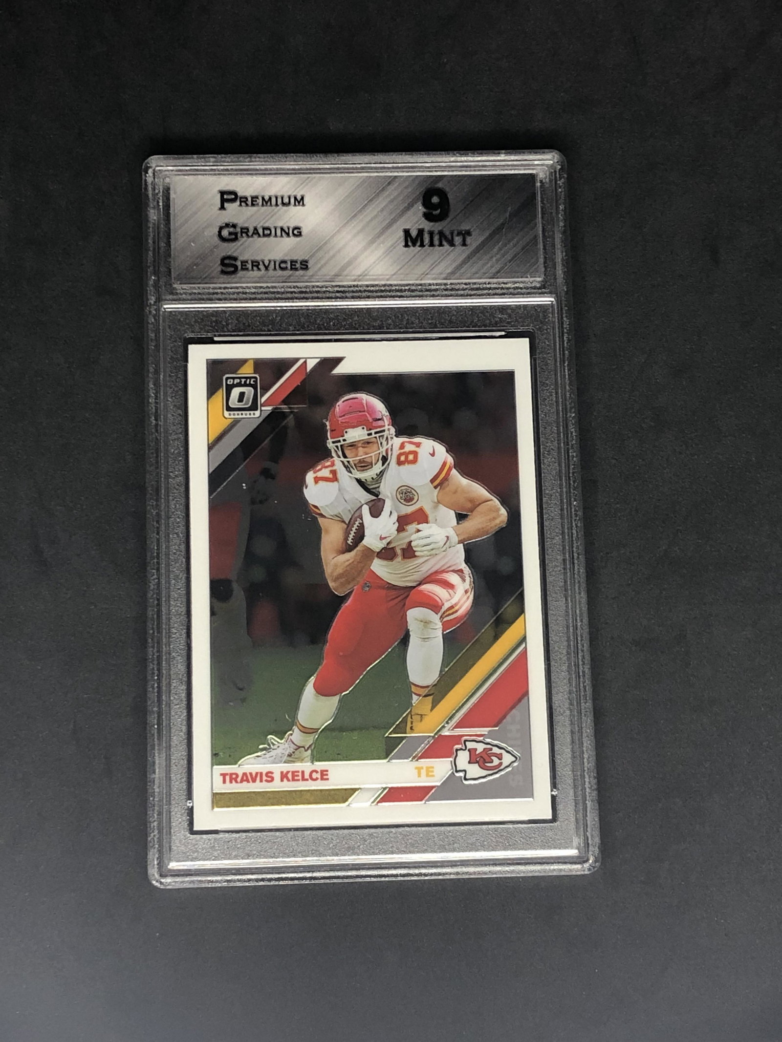 Travis Kelce Panini Donruss Optic Graded PGS 9 (1 of 1)