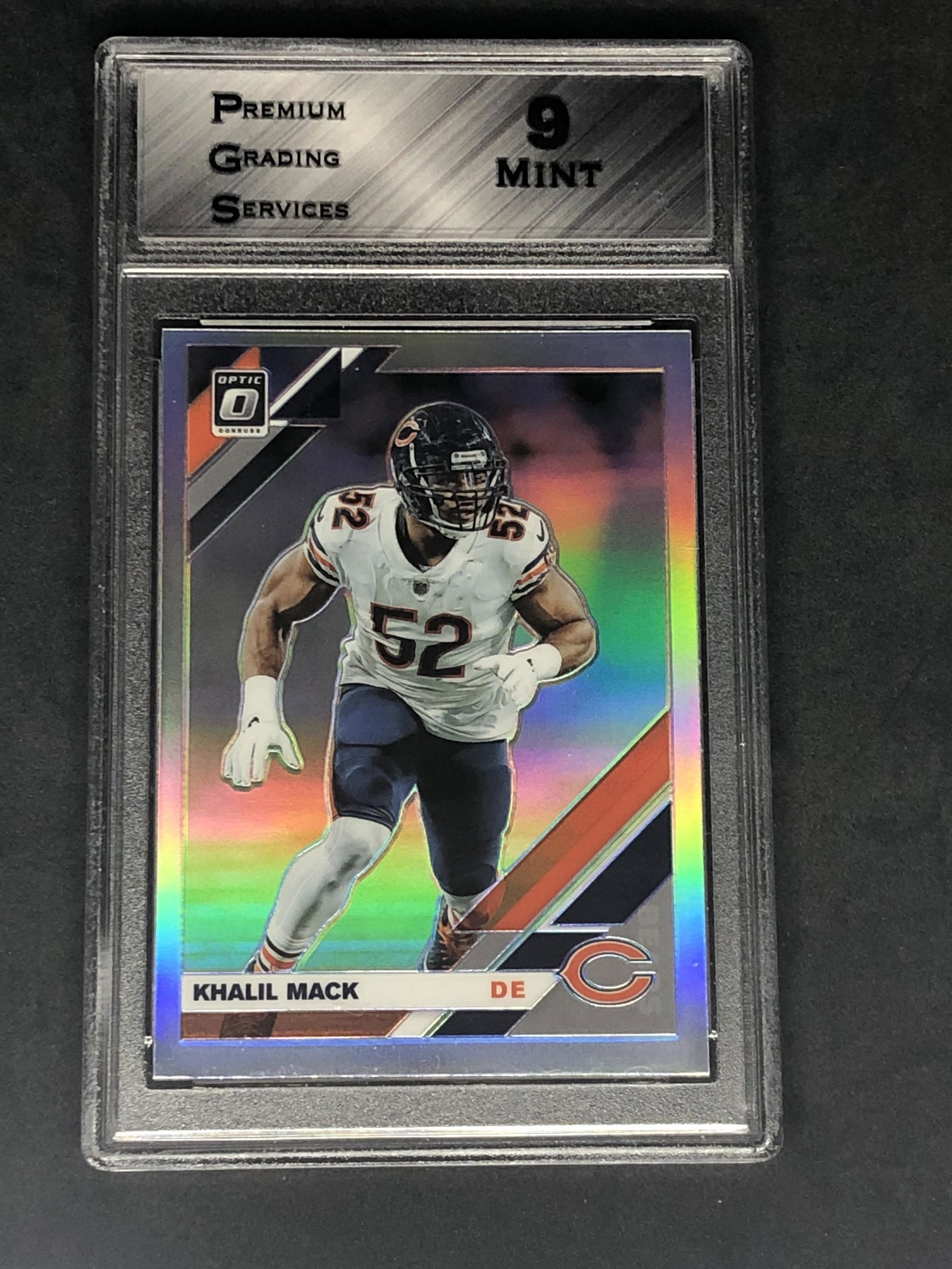 Khalil Mack Panini Donruss Optic Silver Graded PGS 9 (1 of 1)