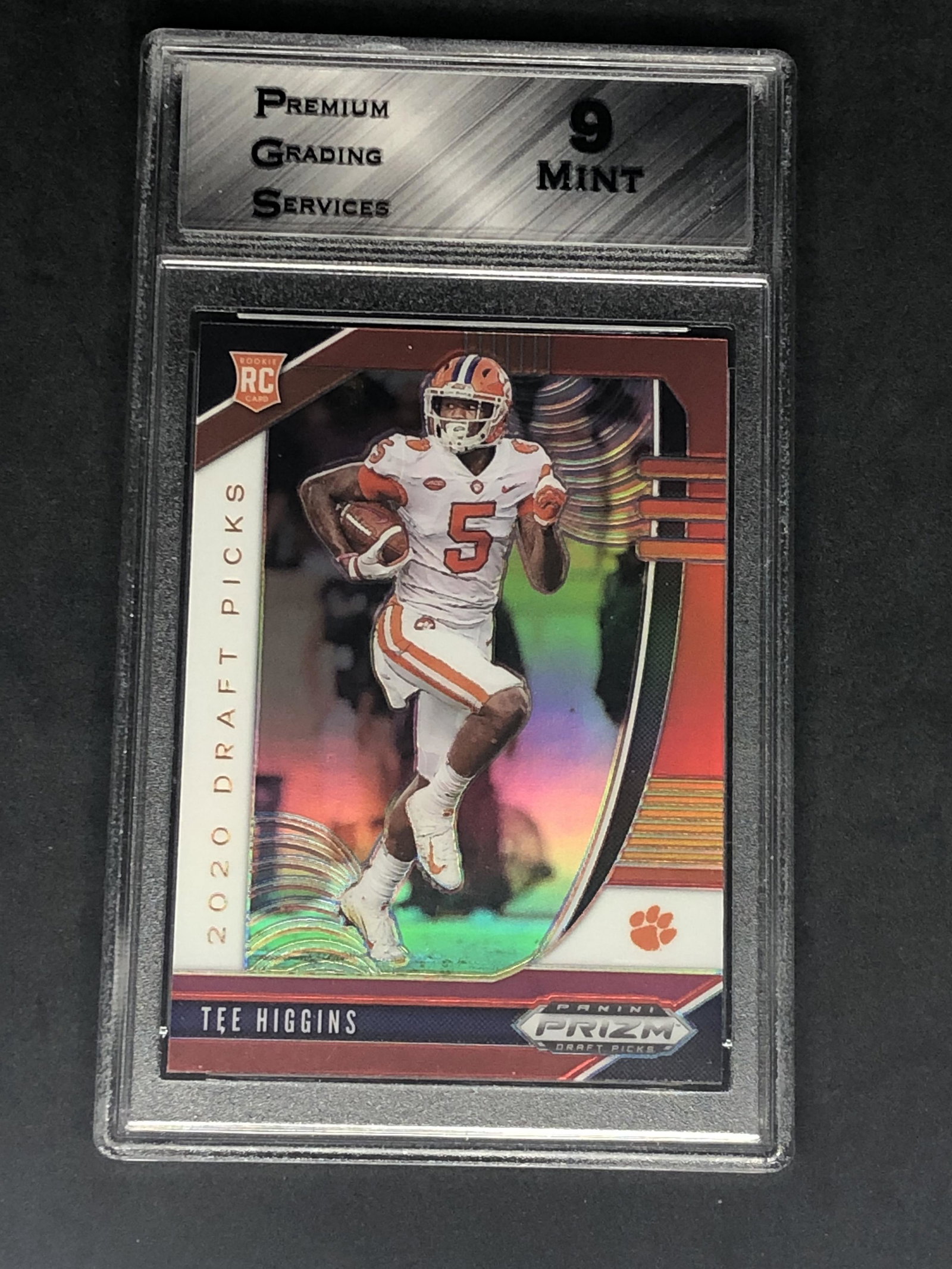Tee Higgins Panini Prizm Red Refractor Rookie Graded (1 of 1)