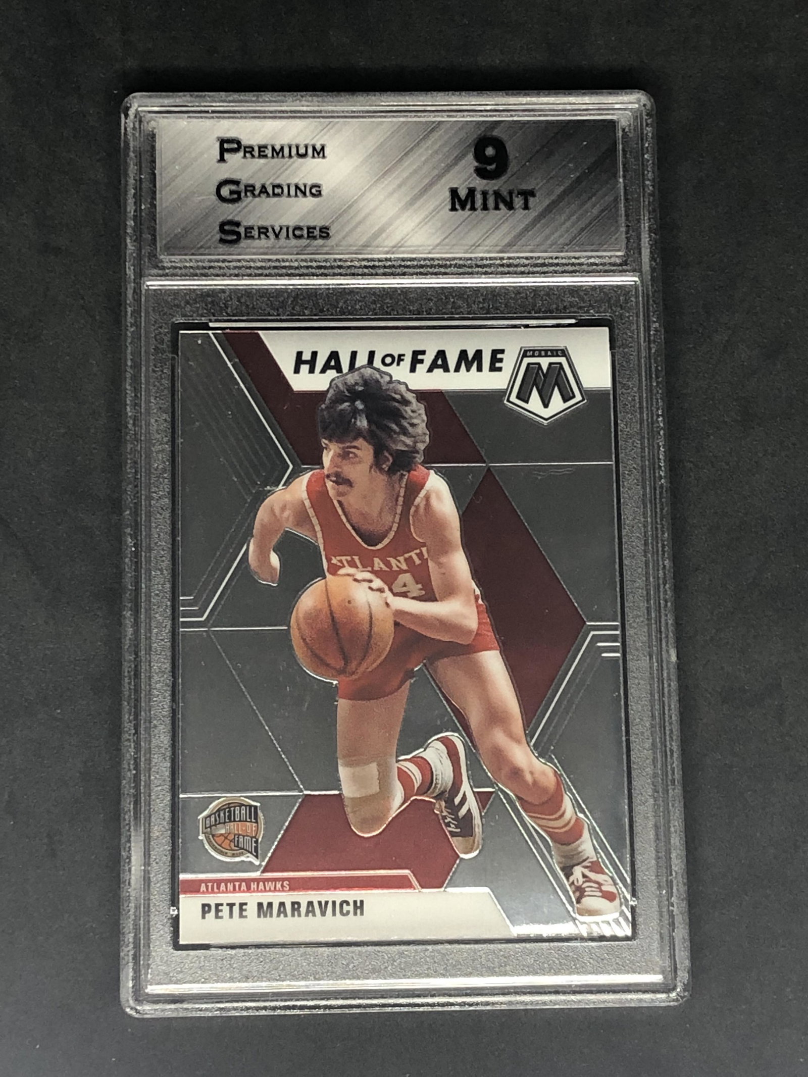 Pete Maravich Panini Mosaic Graded PGS 9 (1 of 1)