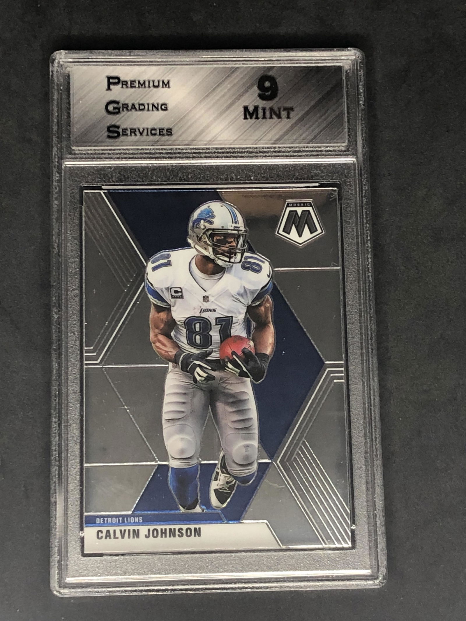 Calvin Johnson Panini Mosaic Graded PGS 9 (1 of 1)