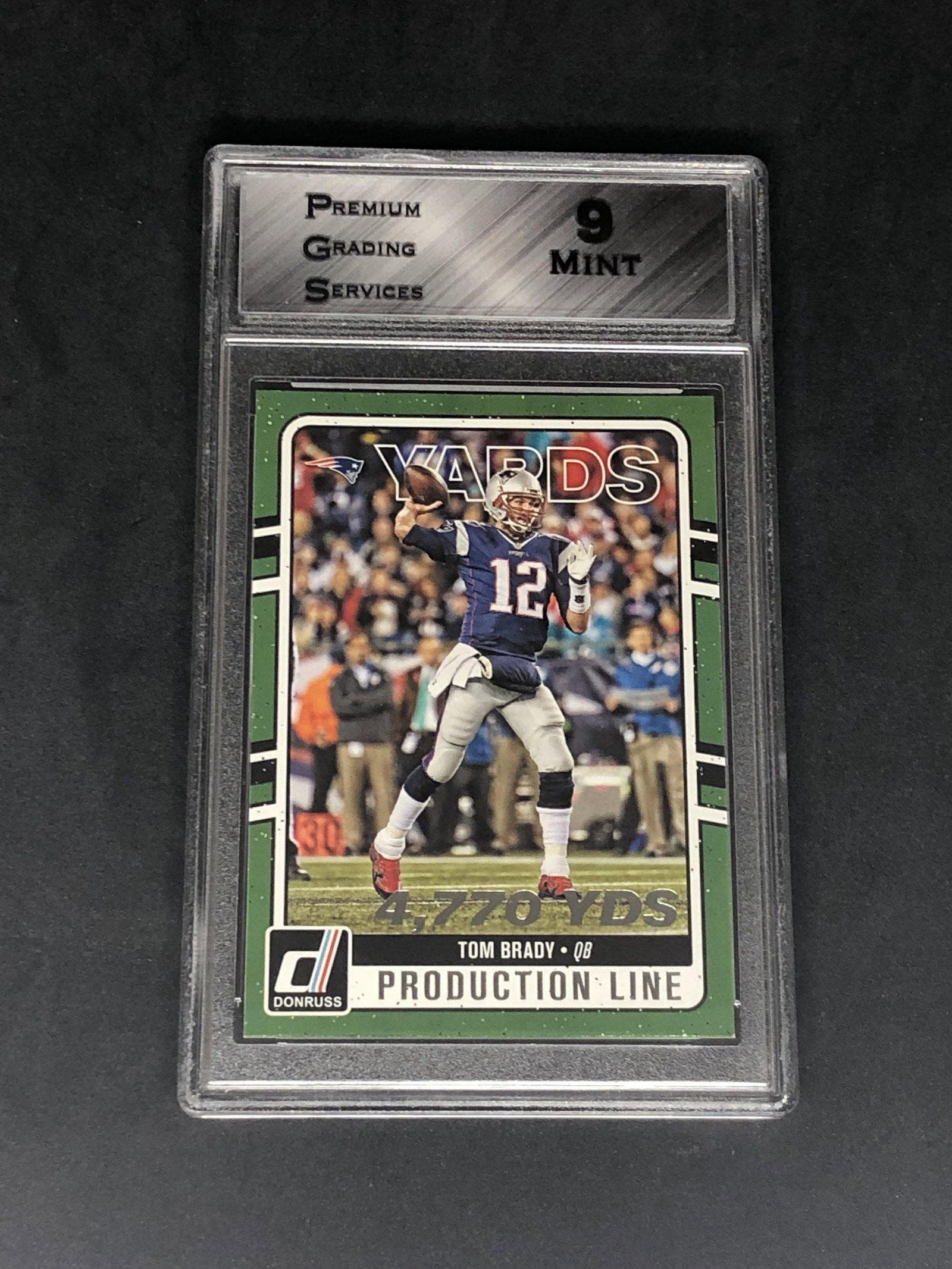 Tom Brady Panini Donruss Graded PGS 9 (1 of 1)