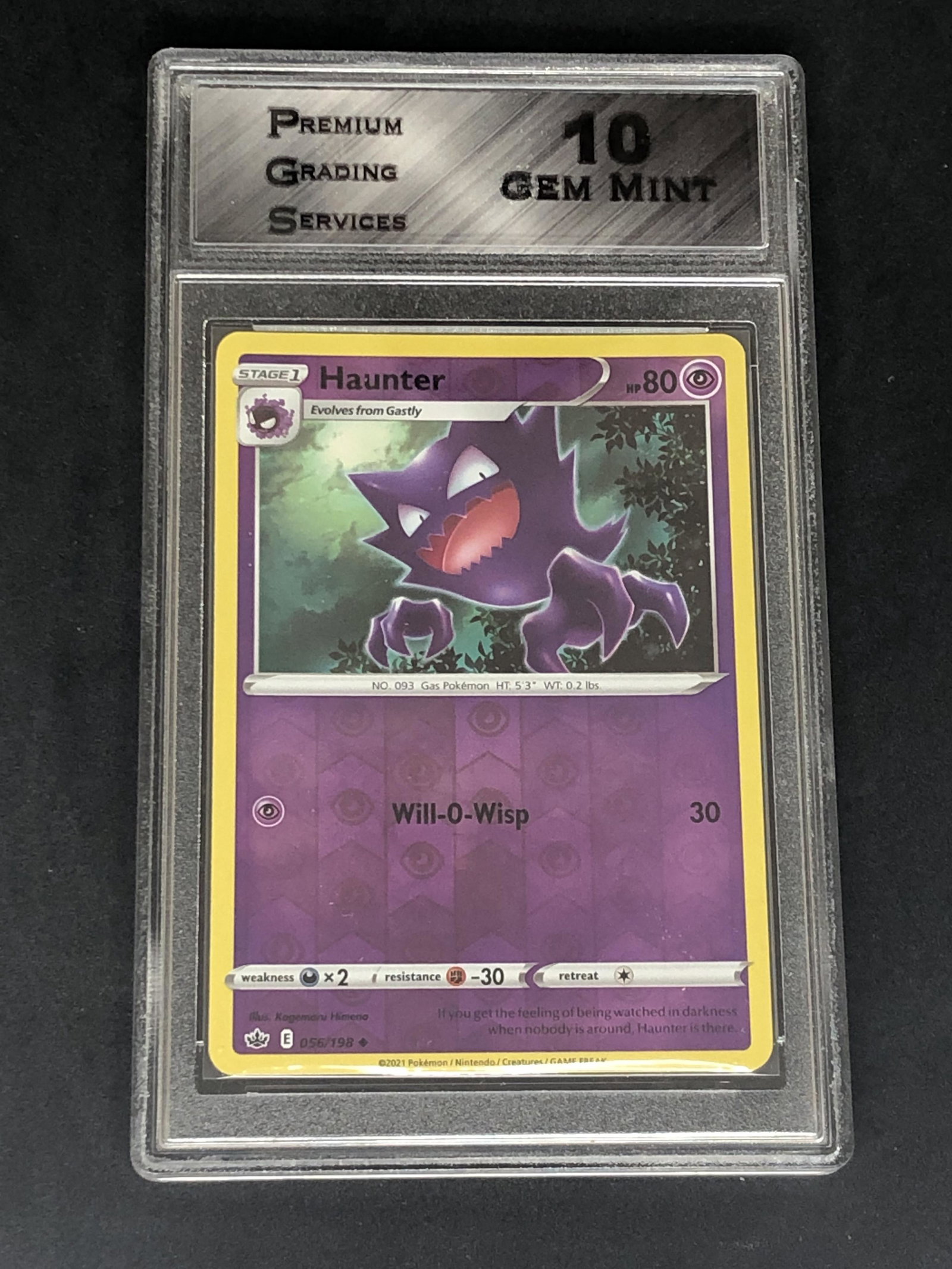Reverse Holo Haunter Graded PGS 10 (1 of 1)