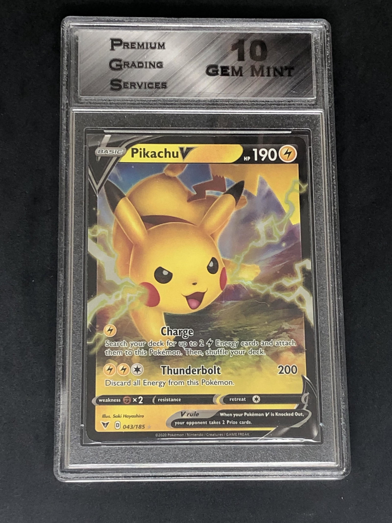 Pikachu V Graded PGS 10 (1 of 1)