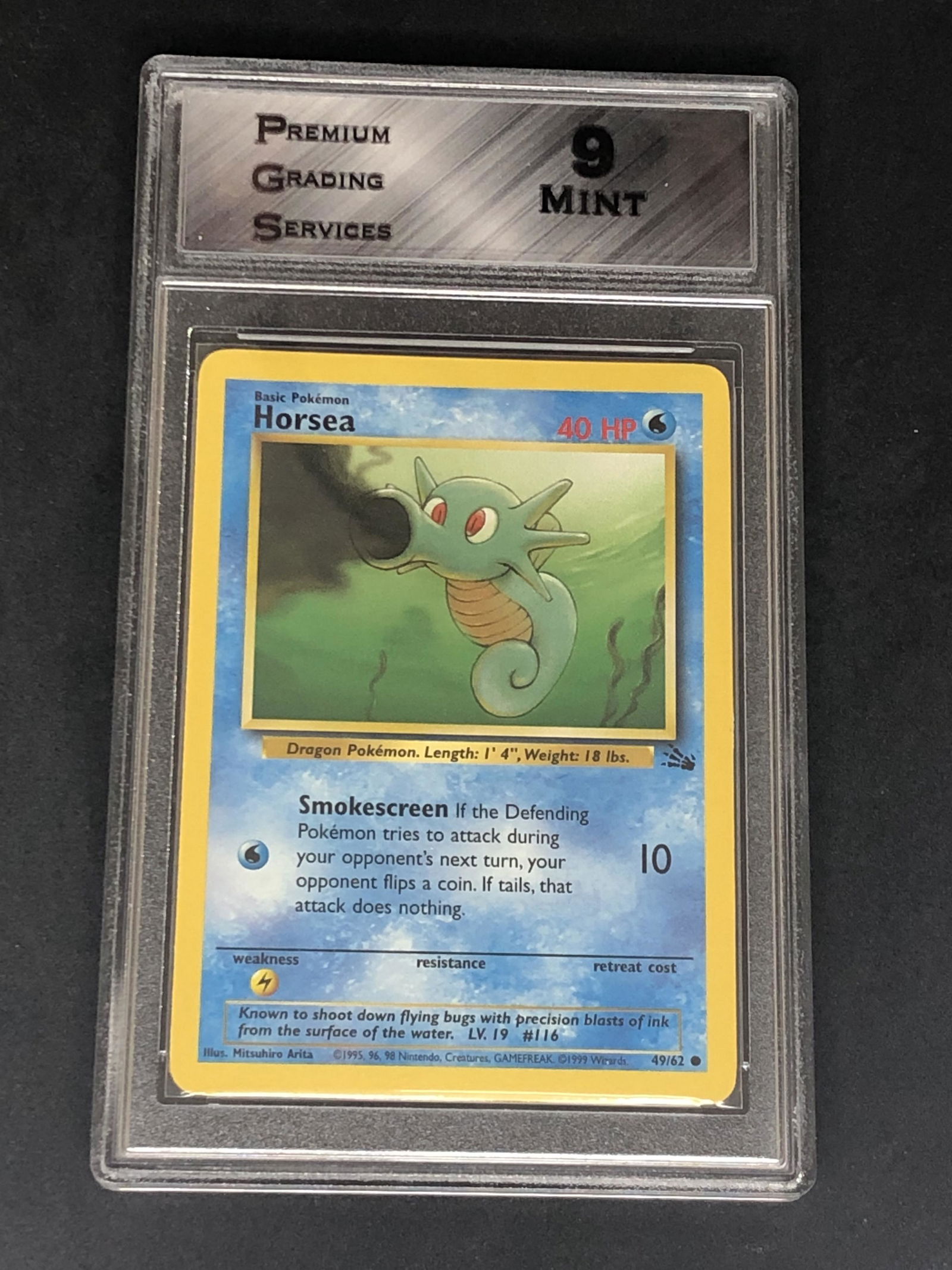 Fossil Set Horsea Graded PGS 9 (1 of 1)