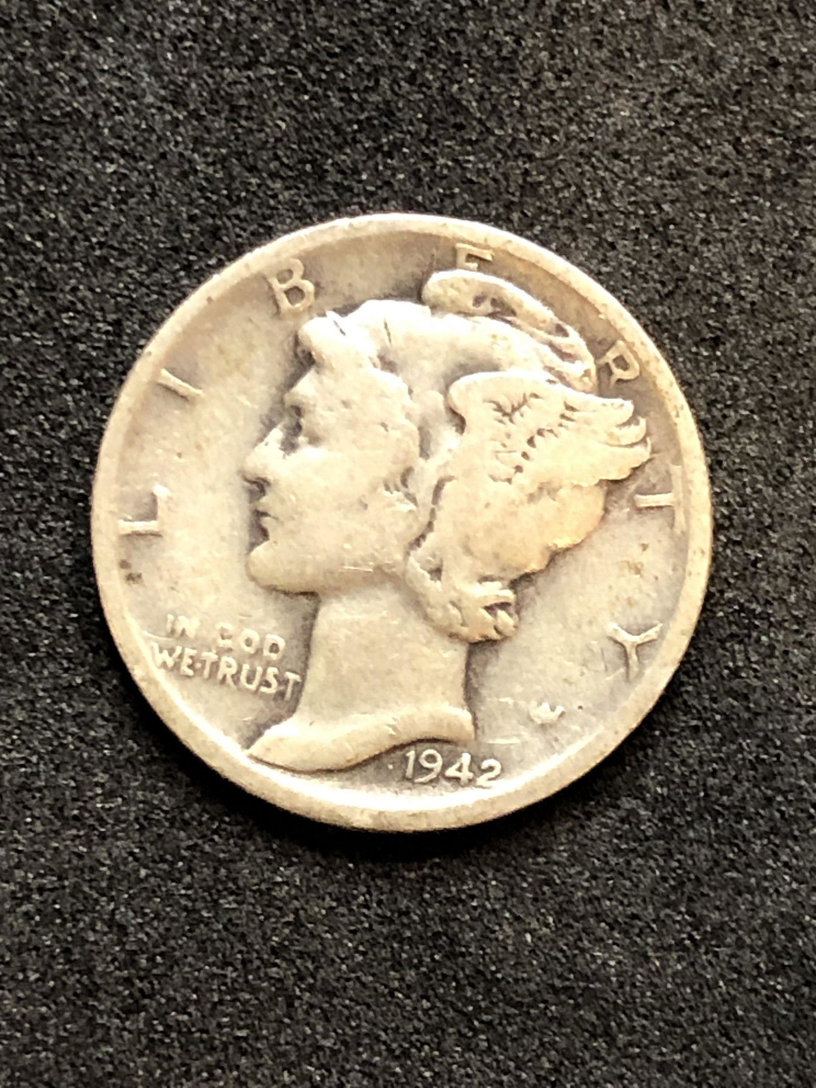 1942 Silver Mercury Dime (1 of 1)