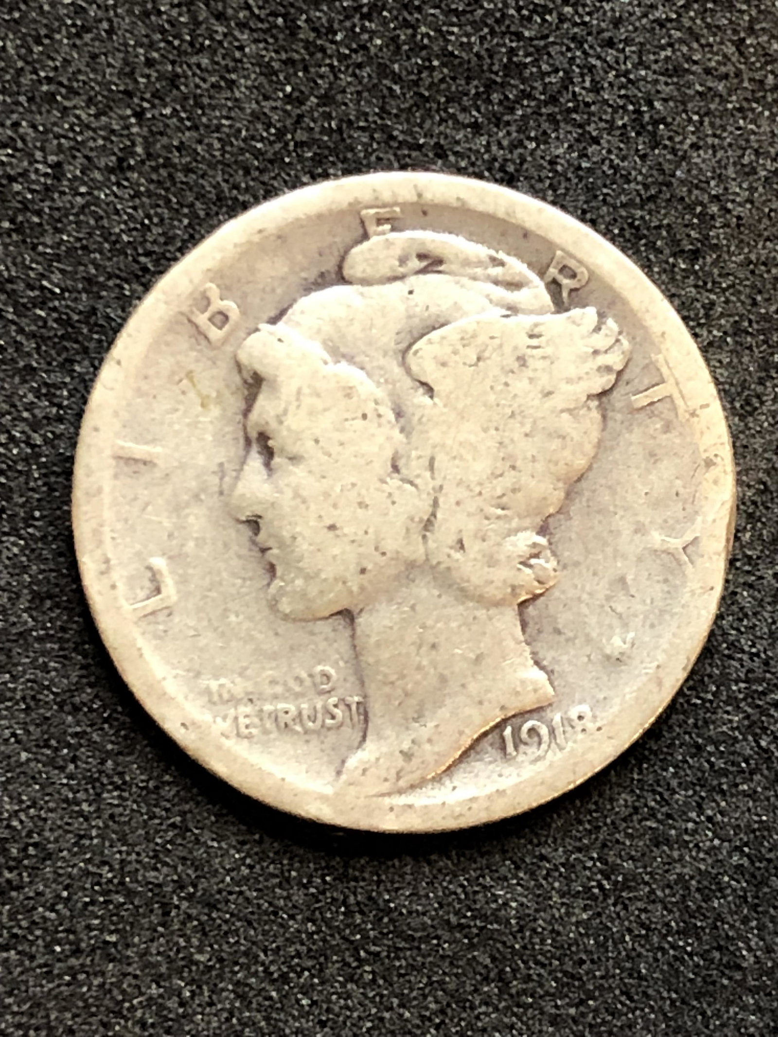 1918 Silver Mercury Dime (1 of 1)