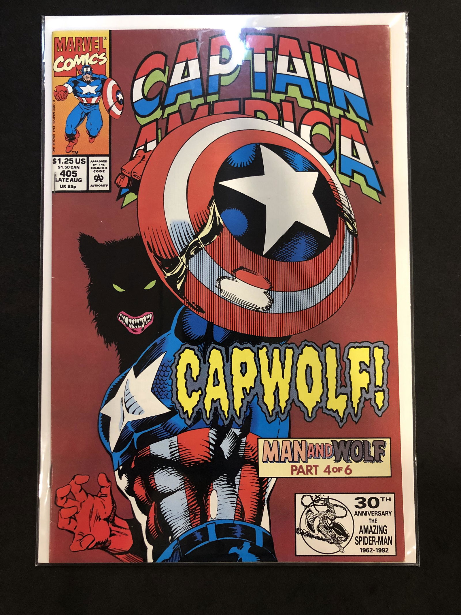 Captain America Marvel Vintage Collectible Comic Book (1 of 1)