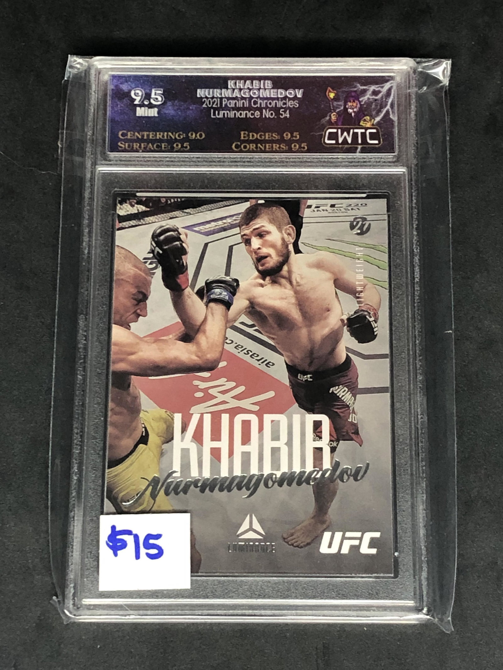 Khabib Nurmagomedov Panini Luminance CWTC 9.5 (1 of 1)