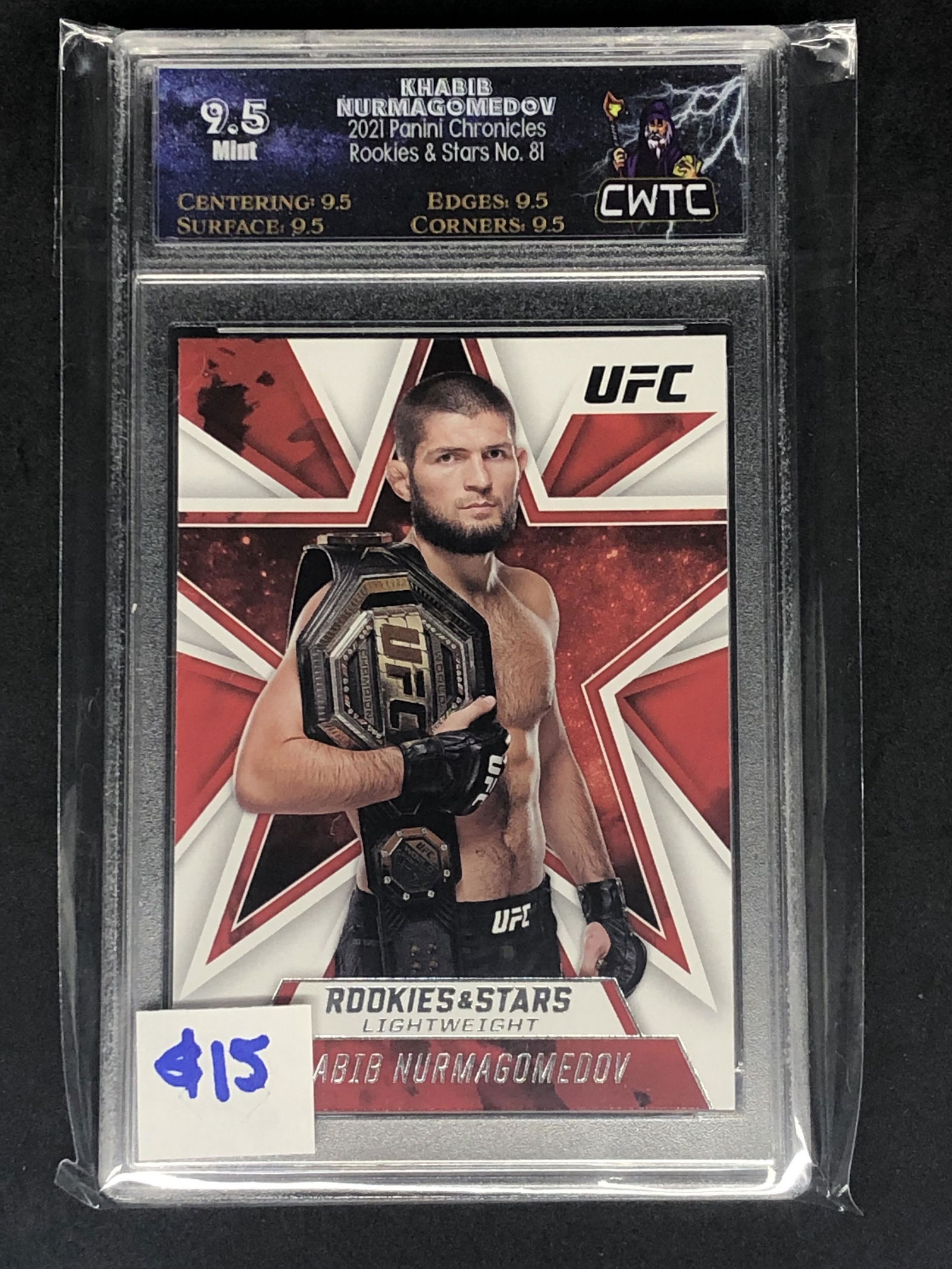 Khabib Nurmagomedov Panini Graded CWTC 9.5 (1 of 1)