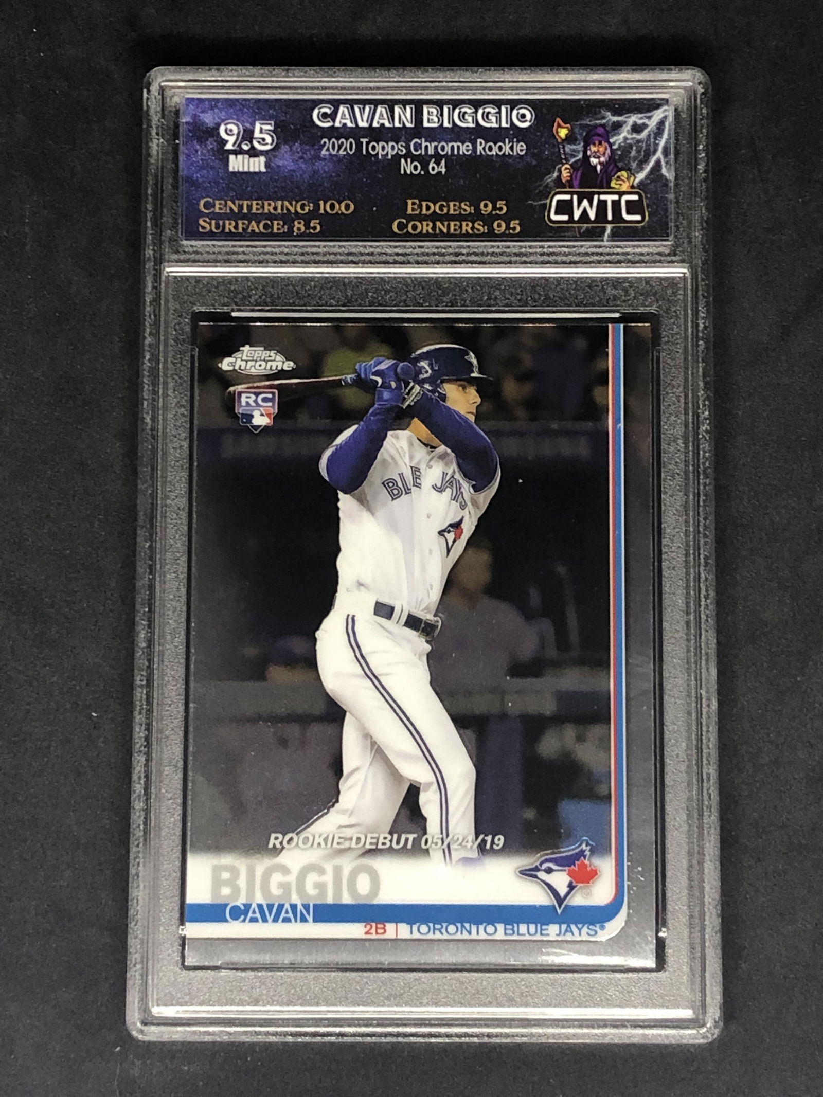 Cavan Biggio Topps Chrome Rookie Graded CWTC 9.5 (1 of 1)