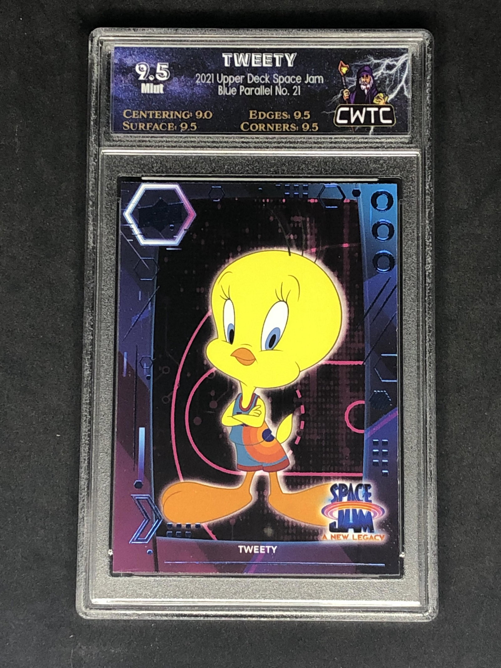 Tweety Upper Deck Space Jam Blue Parallel Graded CWTC (1 of 1)