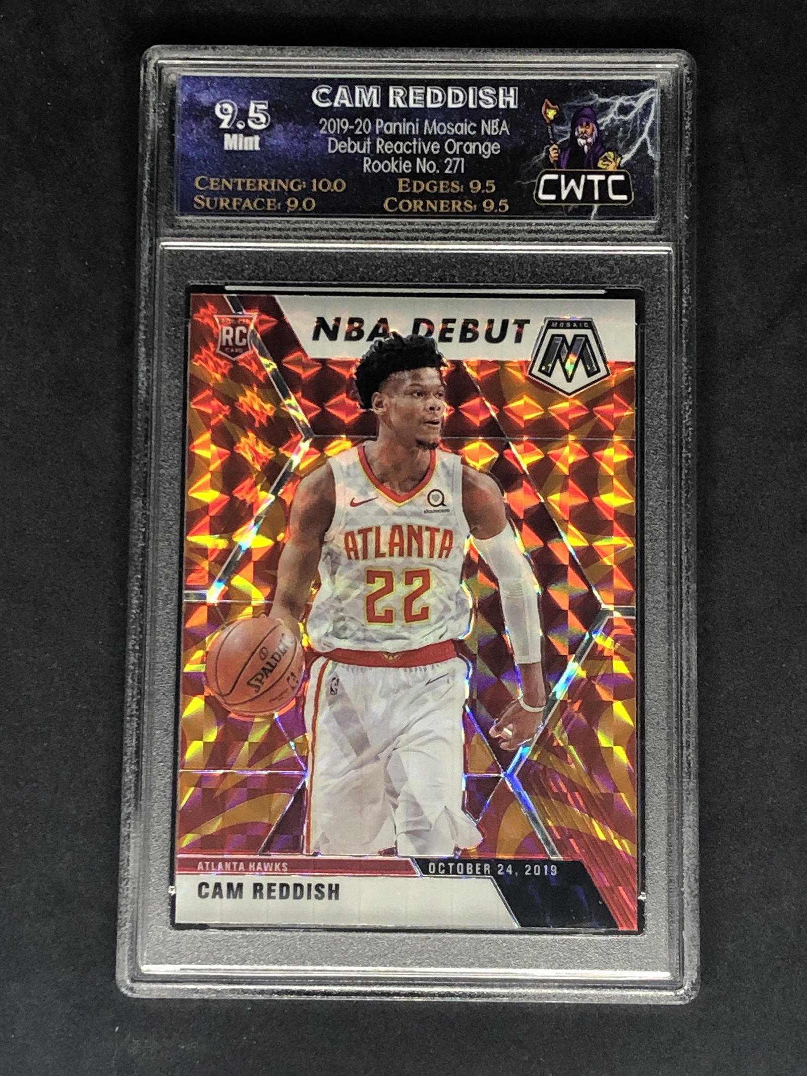 Cam Reddish Panini Mosaic Reactive Orange Rookie Graded (1 of 1)