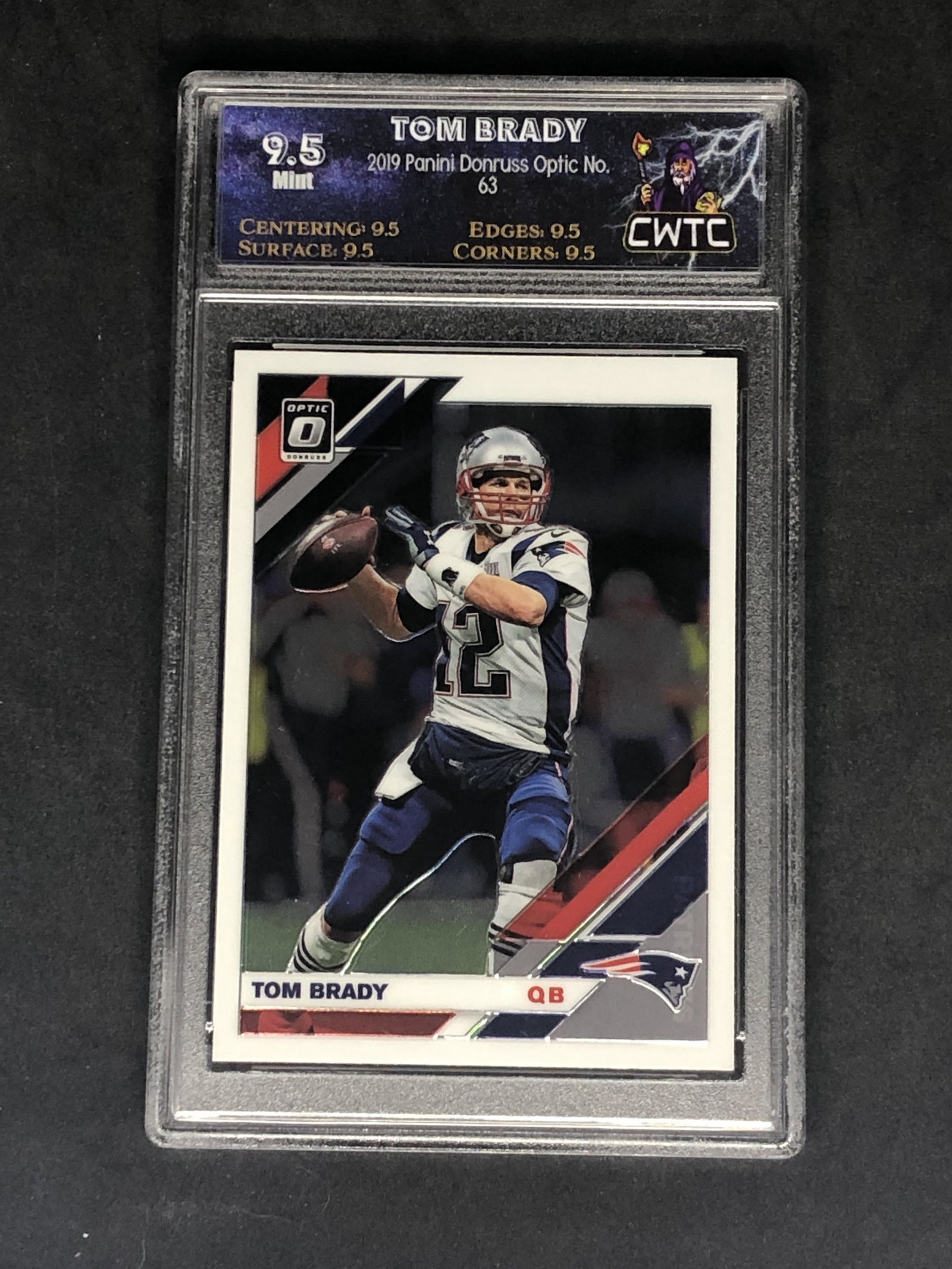 Tom Brady Panini Donruss Optic Graded CWTC 9.5 (1 of 1)