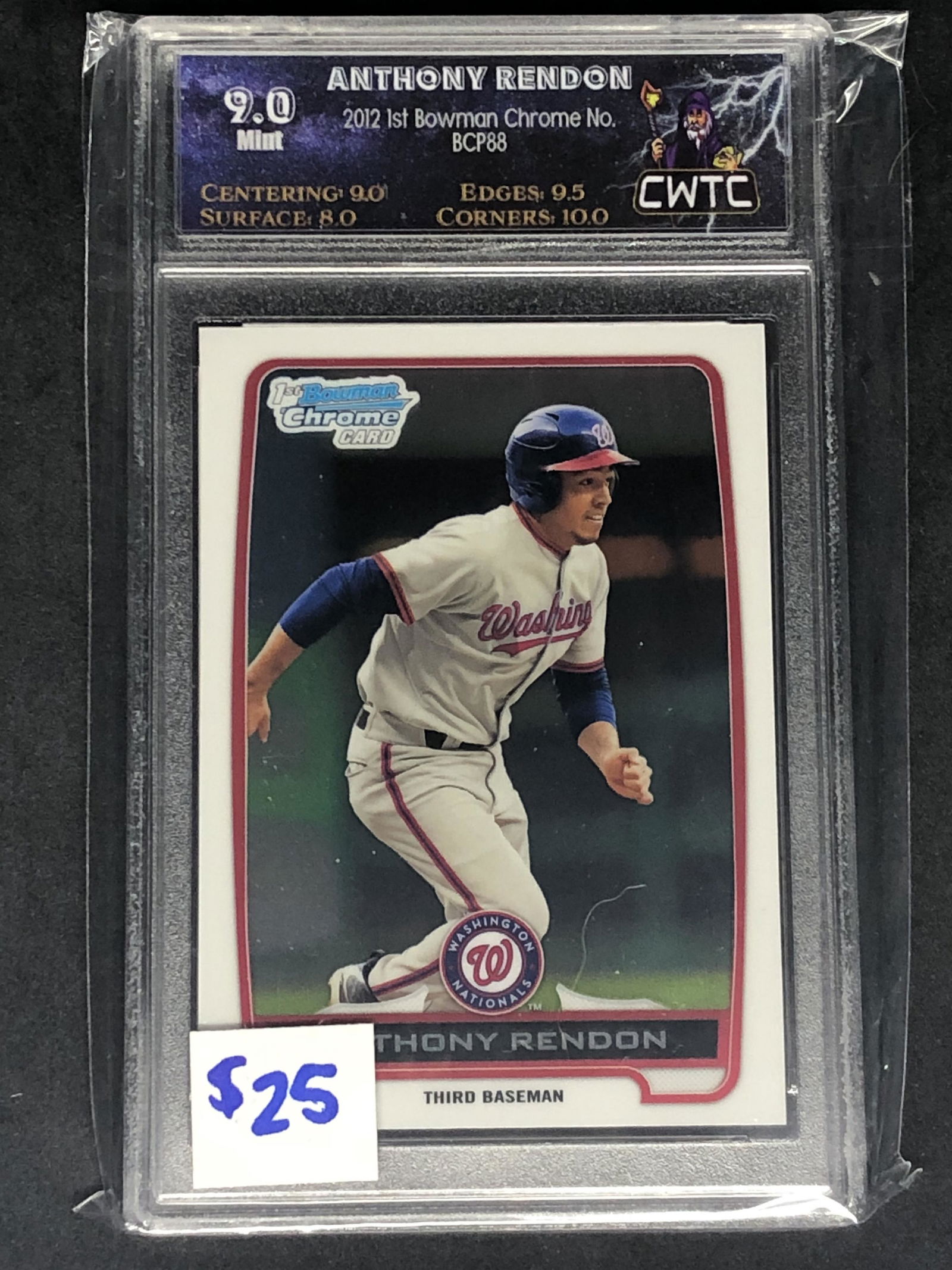 Anthony Rendon 1st Bowman Chrome Graded CWTC 9 (1 of 1)
