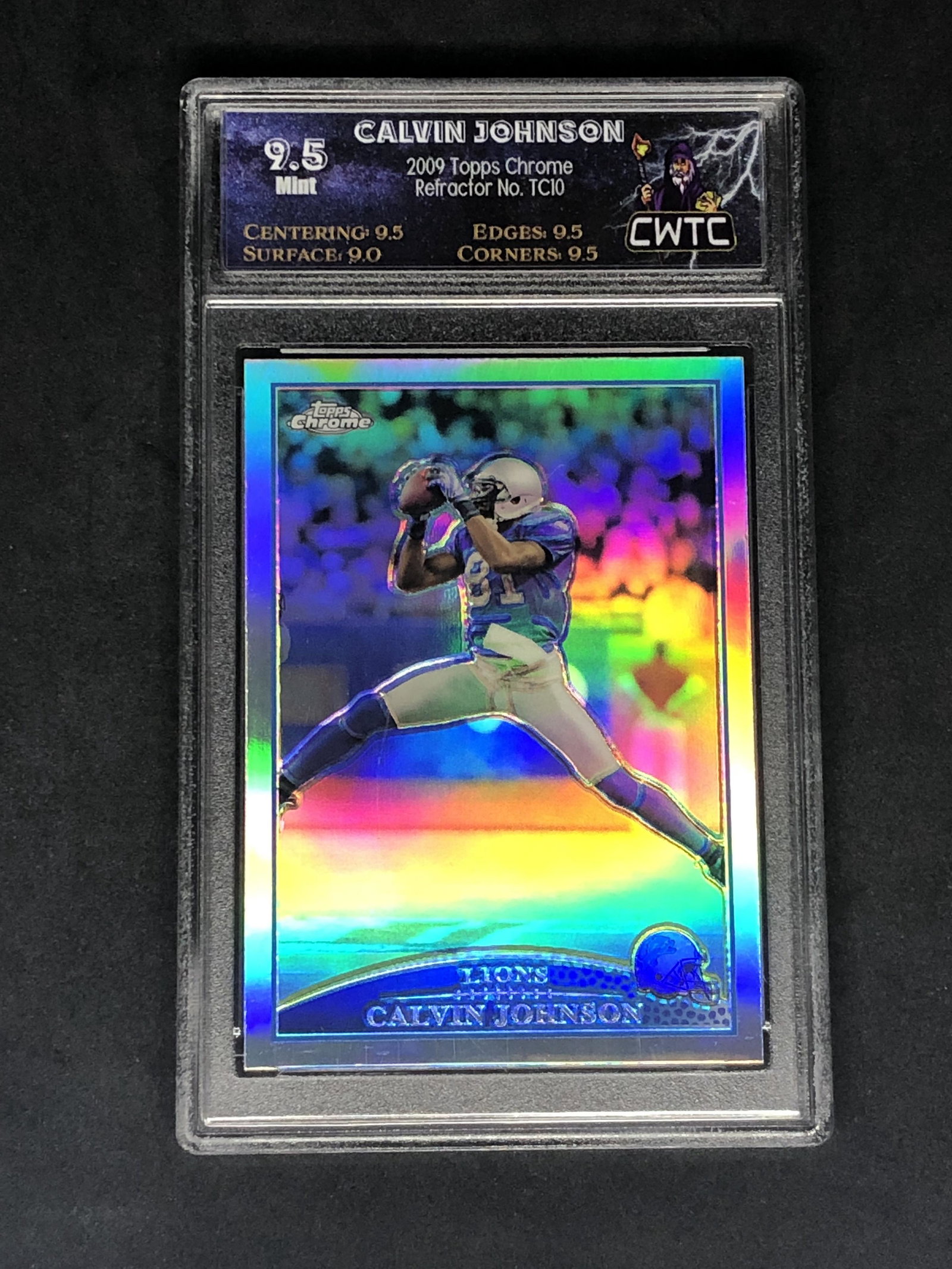Calvin Johnson Topps Chrome Refractor Graded CWTC 9.5 (1 of 1)